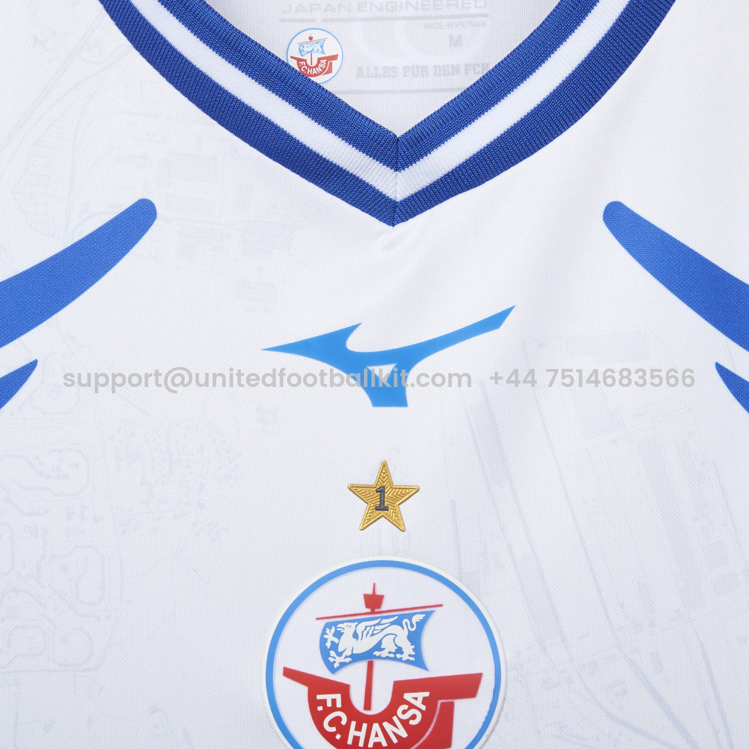 Unitedfootballkit.com | Hansa Rostock 25-26 Away Jersey - Fans Version -Customize Name, Number and Patch | Worldwide Shipping