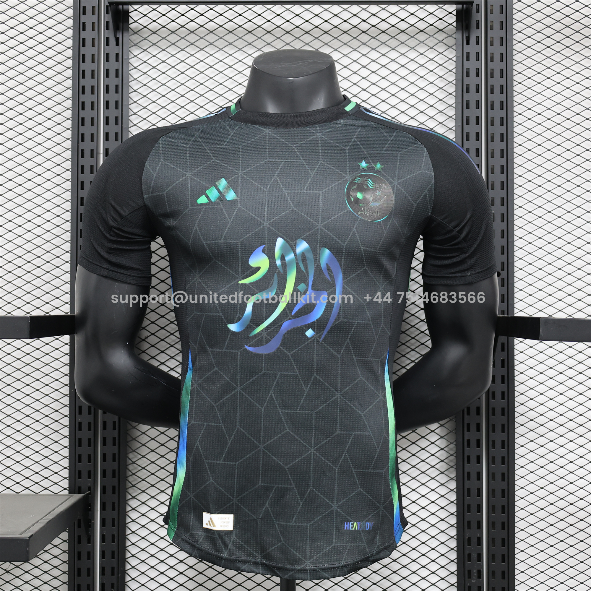 Unitedfootballkit.com | Algeria 2024-25 Black Special Edition Jersey - Player Version -Customize Name, Number and Patch | Worldwide Shipping