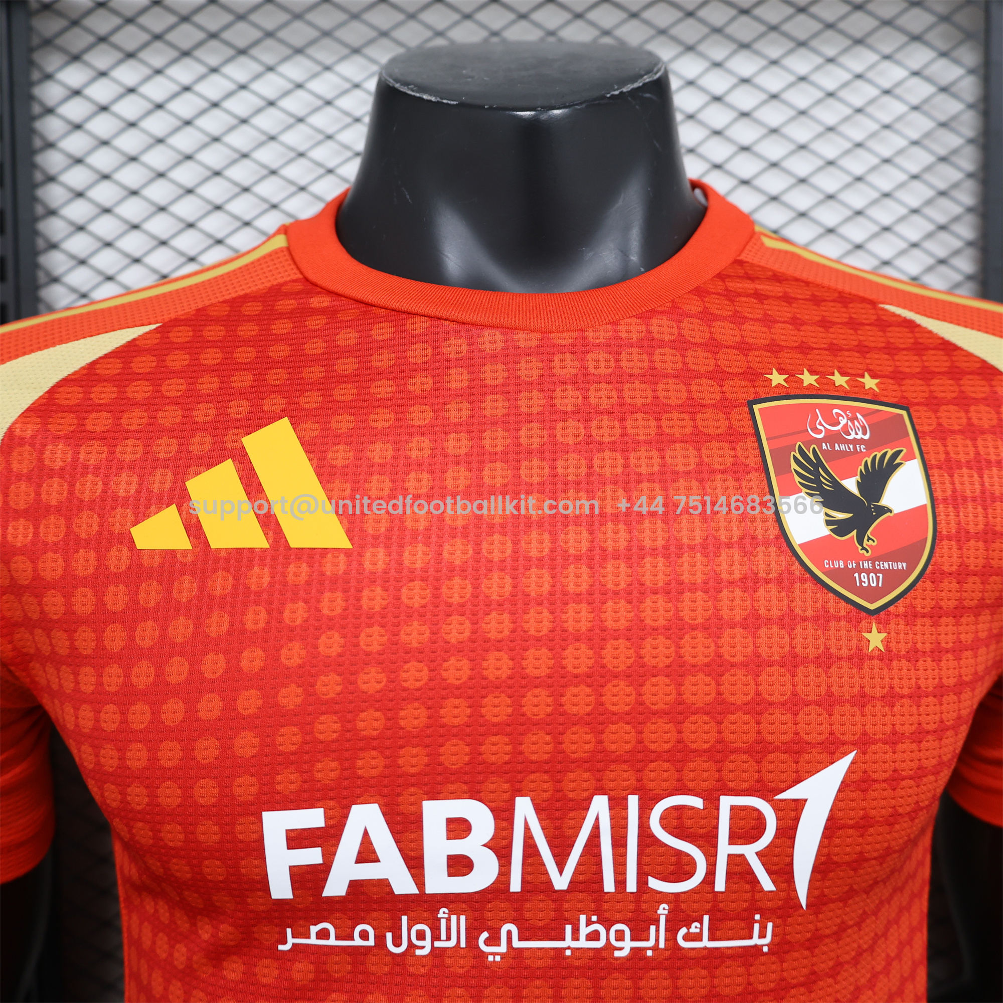 Unitedfootballkit.com | Al Ahly SC 24-25 Home Jersey - Player Version -Customize Name, Number and Patch | Worldwide Shipping