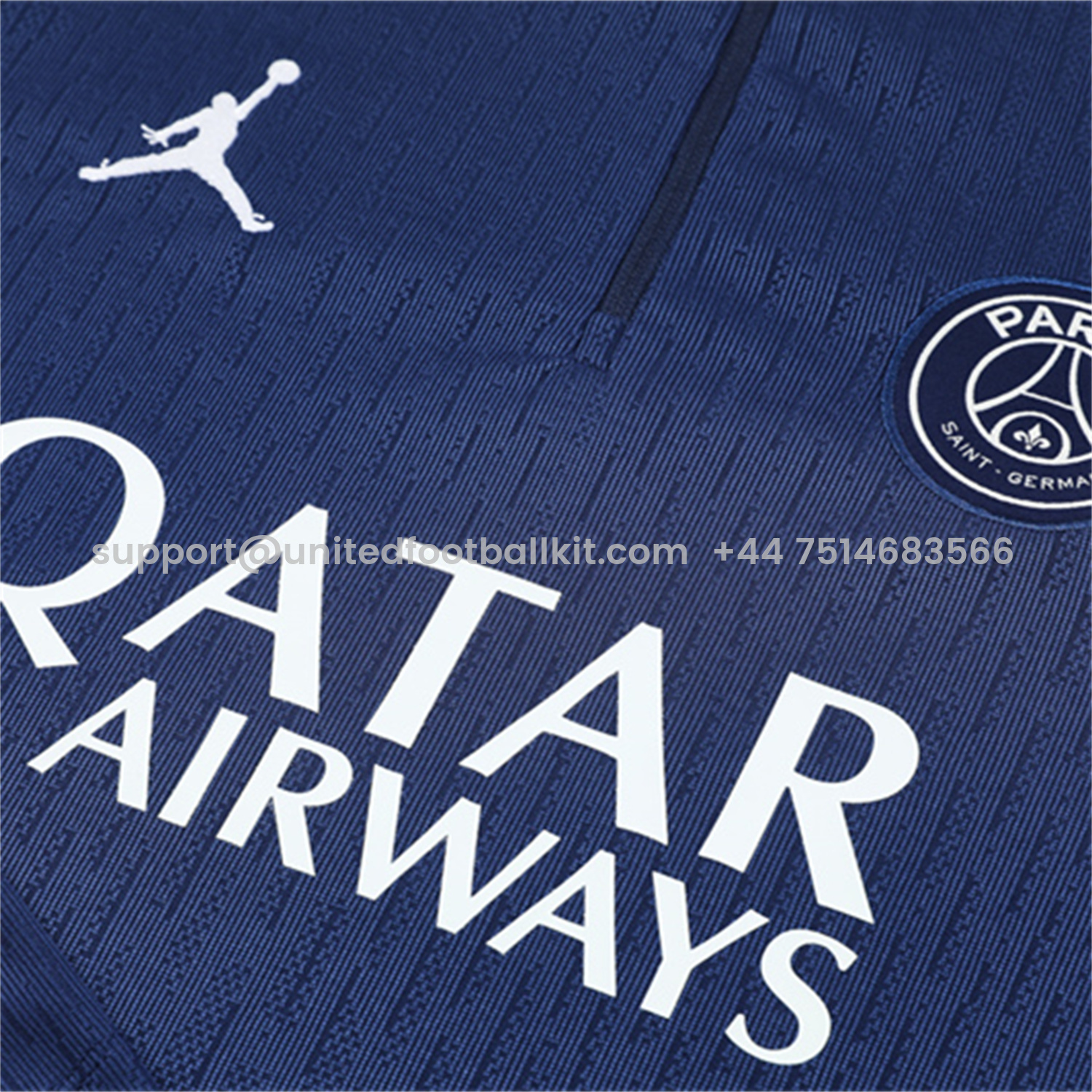 Unitedfootballkit.com | Paris Saint-Germain PSG 25-26 Kid Long Sleeves Training Set - Royal Blue Top & Royal Blue Pants -Customize Name, Number and Patch | Worldwide Shipping