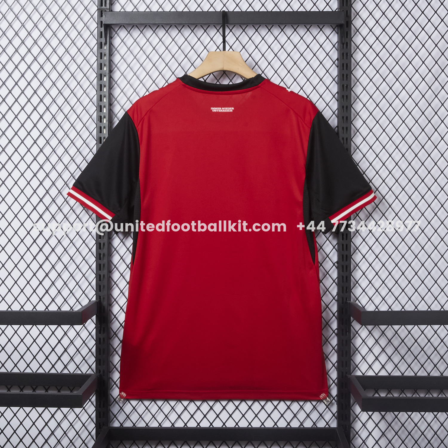 Unitedfootballkit.com | Austria 2026 Home Red Jersey - Fans Version -Customize Name, Number and Patch | Worldwide Shipping