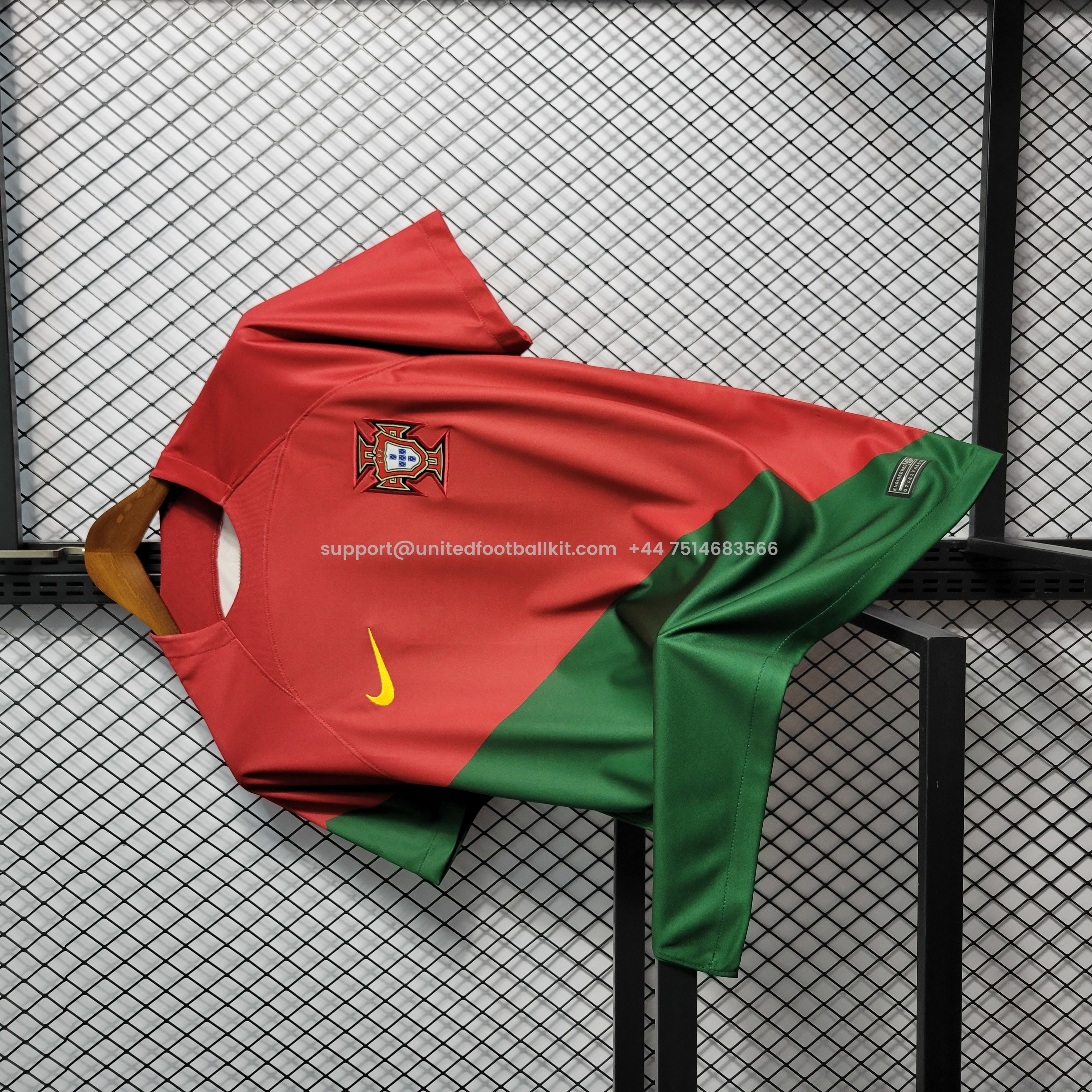 Unitedfootballkit.com | Portugal 22-23 Home Stadium Jersey - Fans Version -Customize Name, Number and Patch | Worldwide Shipping