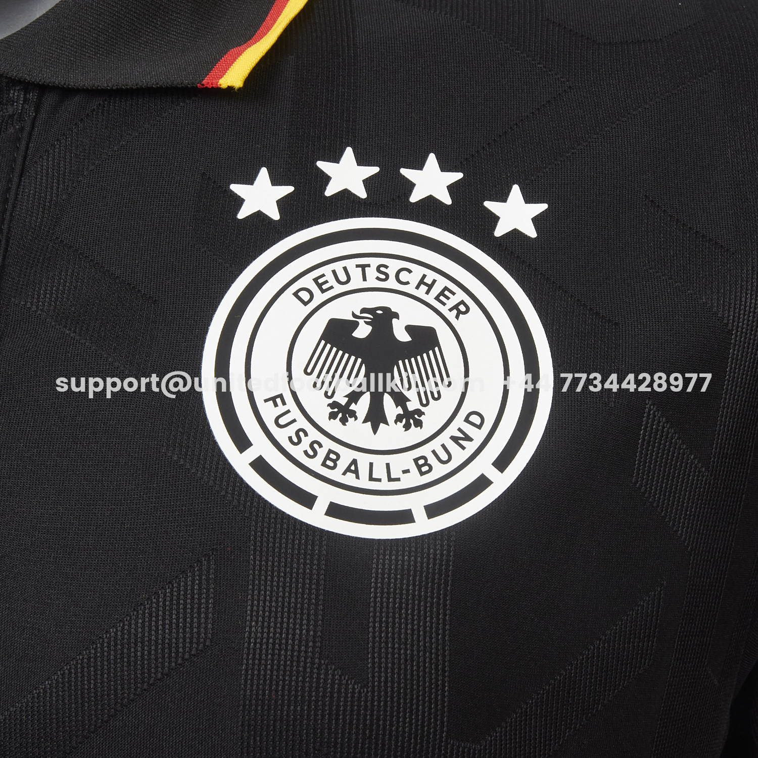 Unitedfootballkit.com | Germany 2026 Black Special Edition Polo Jersey - Player Version -Customize Name, Number and Patch | Worldwide Shipping