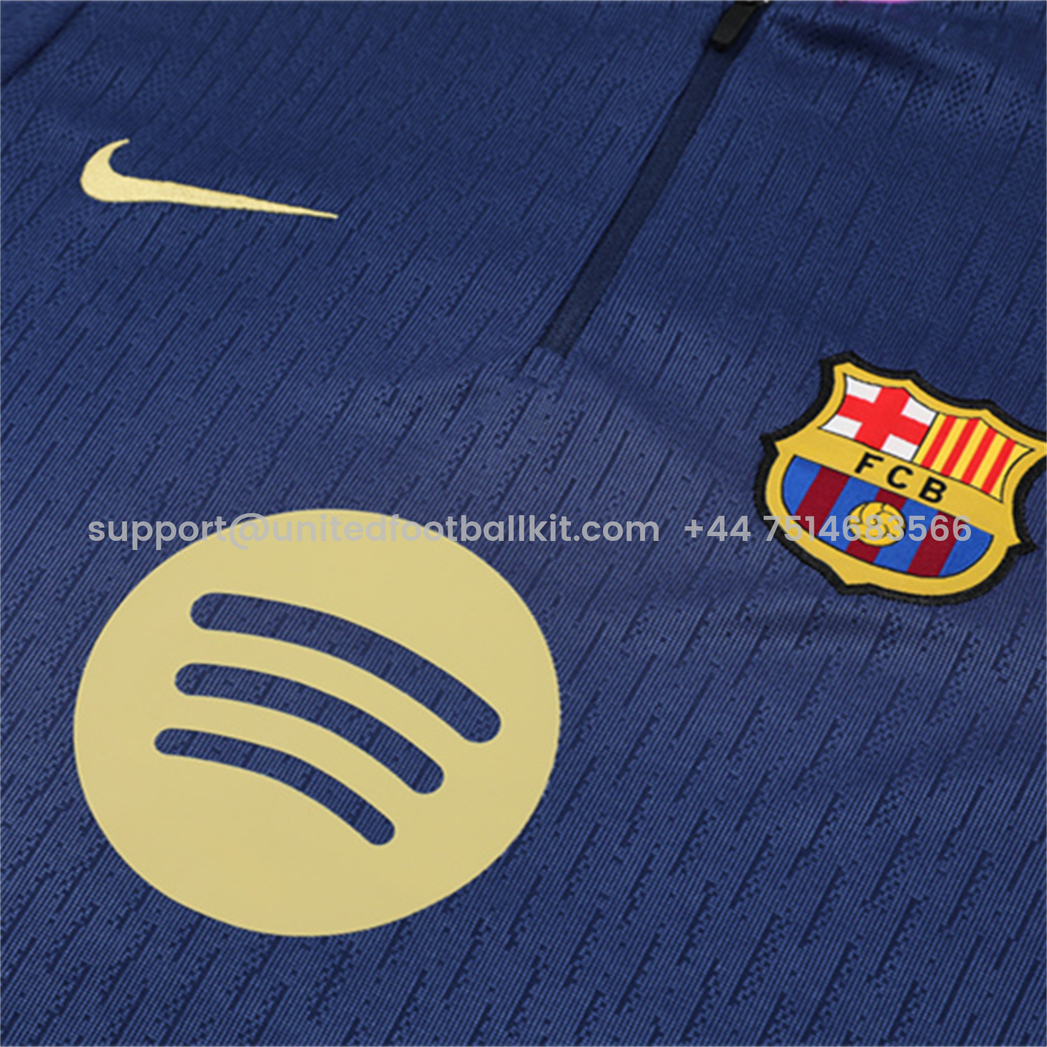 Unitedfootballkit.com | Barcelona 25-26 Long Sleeves Training Set - Royal Blue top & Royal Blue Pants -Customize Name, Number and Patch | Worldwide Shipping