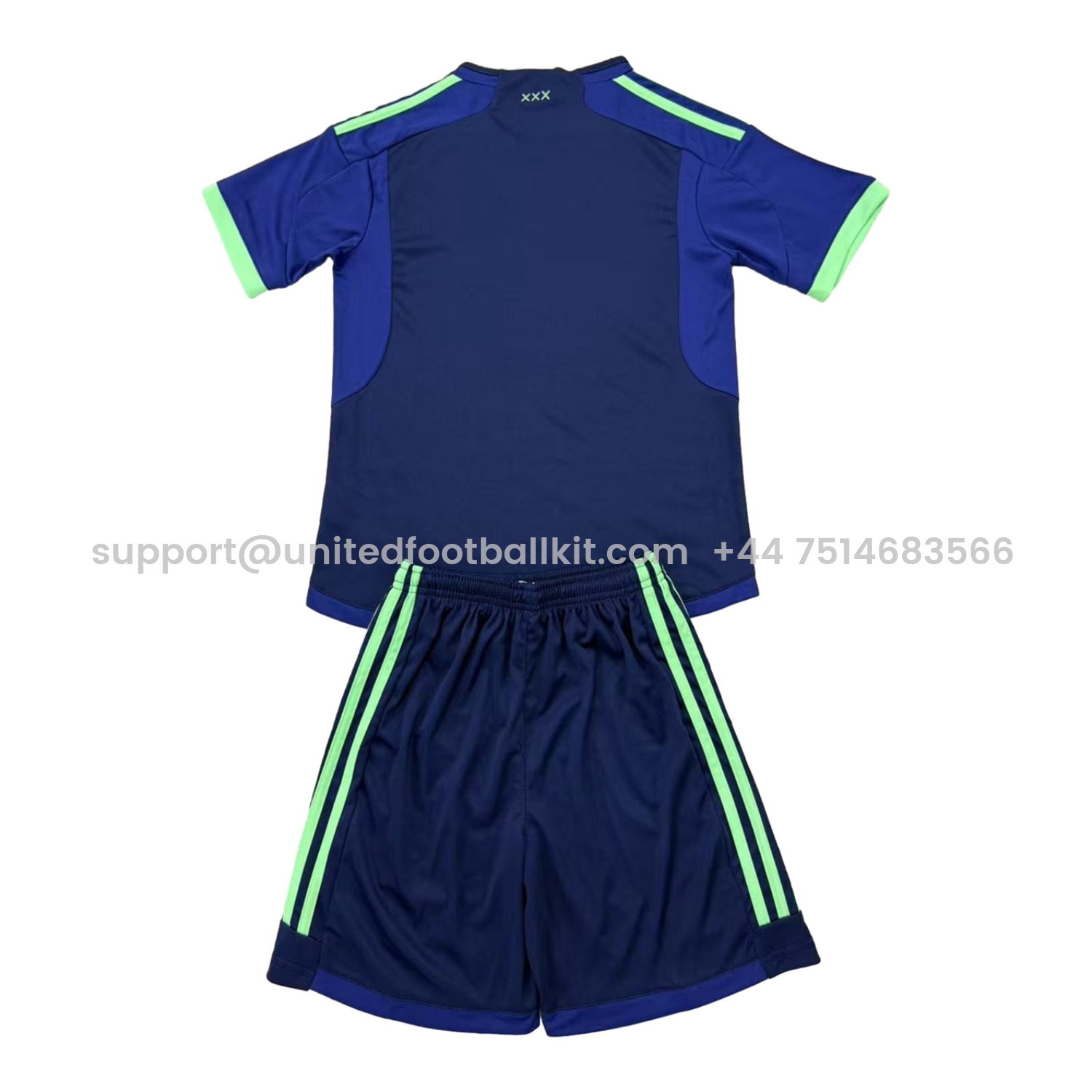 Unitedfootballkit.com | Ajax 24-25 Blue Special Edition Kids Kit -Customize Name, Number and Patch | Worldwide Shipping