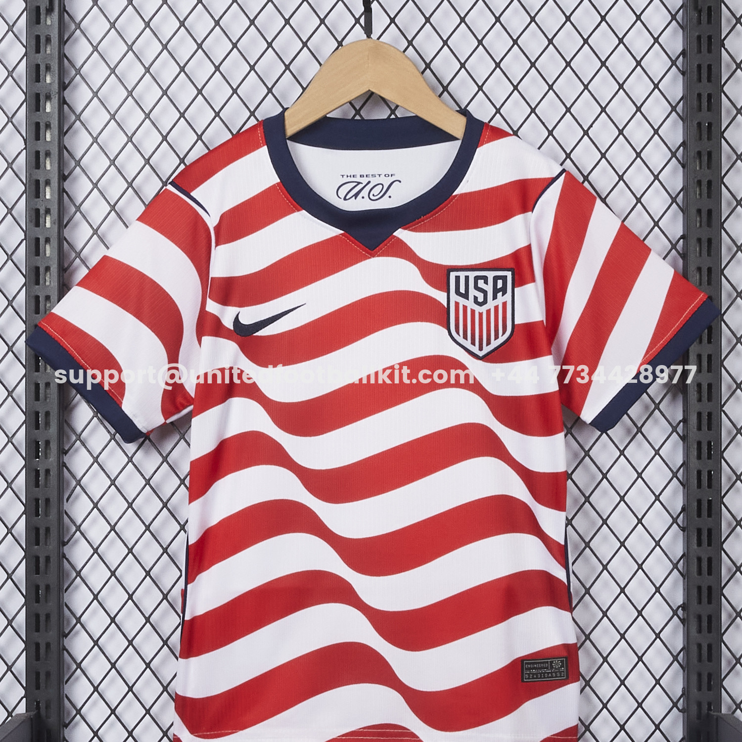 Unitedfootballkit.com | 【Back Blank】United States USA 2026 Home Kids Kit -Customize Name, Number and Patch | Worldwide Shipping