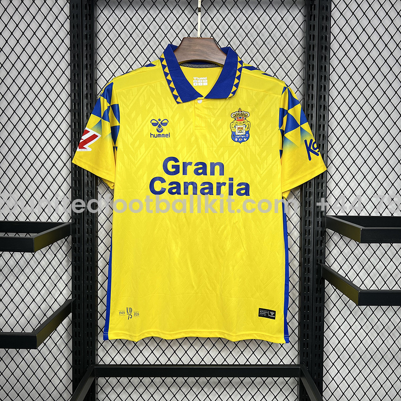 Unitedfootballkit.com | Las Palmas 24-25 Home Stadium Jersey - Fans Version -Customize Name, Number and Patch | Worldwide Shipping