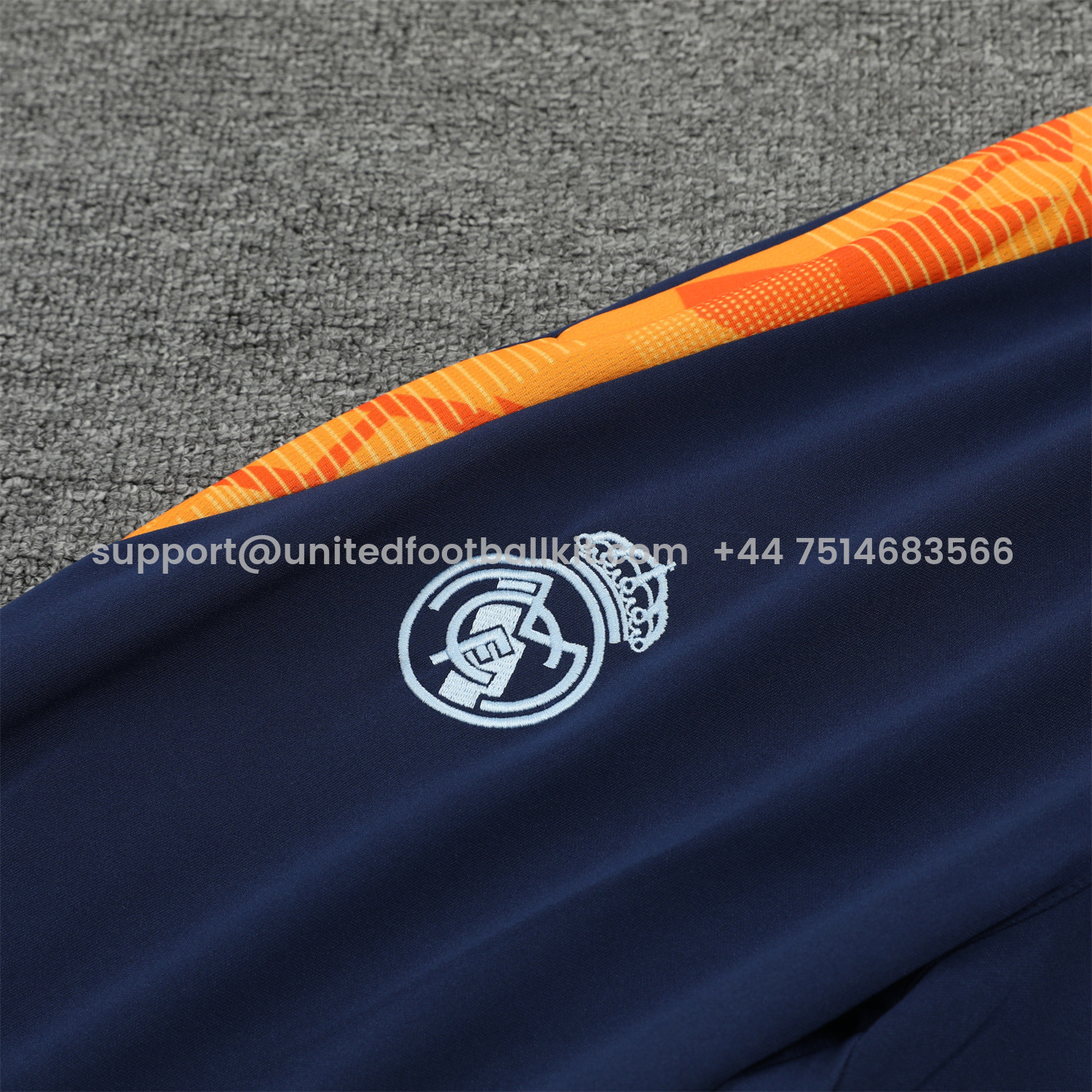 Unitedfootballkit.com | Real Madrid 24-25 Training Hoodie Set - Light Blue Hoodie and Deep Blue Pants -Customize Name, Number and Patch | Worldwide Shipping