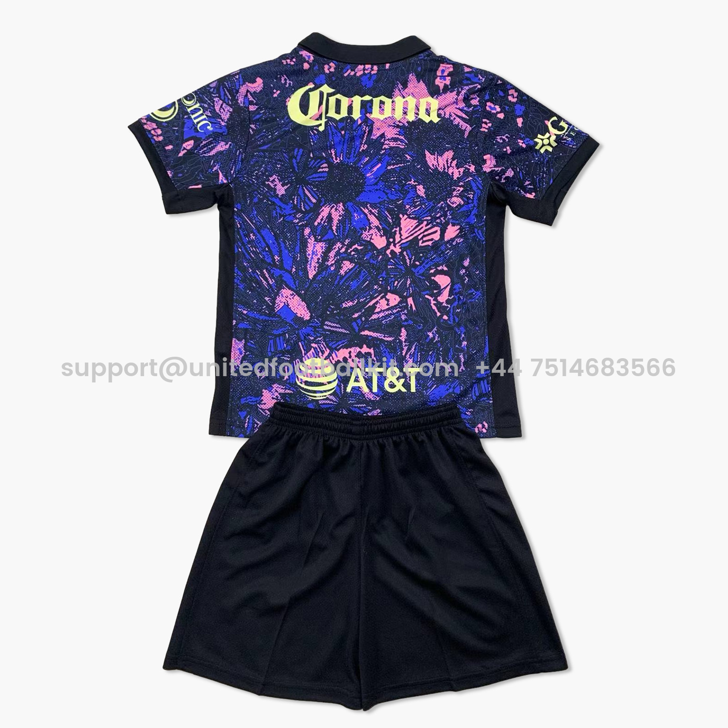 Unitedfootballkit.com | Club América 24-25 Third Kids Kit -Customize Name, Number and Patch | Worldwide Shipping