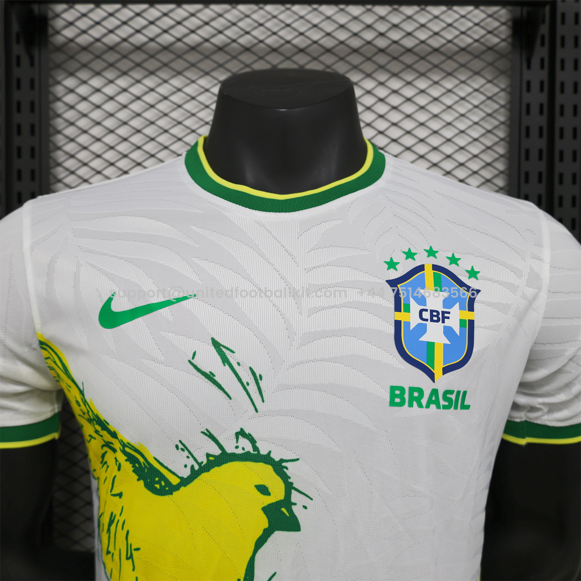 Unitedfootballkit.com | Brazil 2024 White Dove Special Edition Jersey - Player Version -Customize Name, Number and Patch | Worldwide Shipping