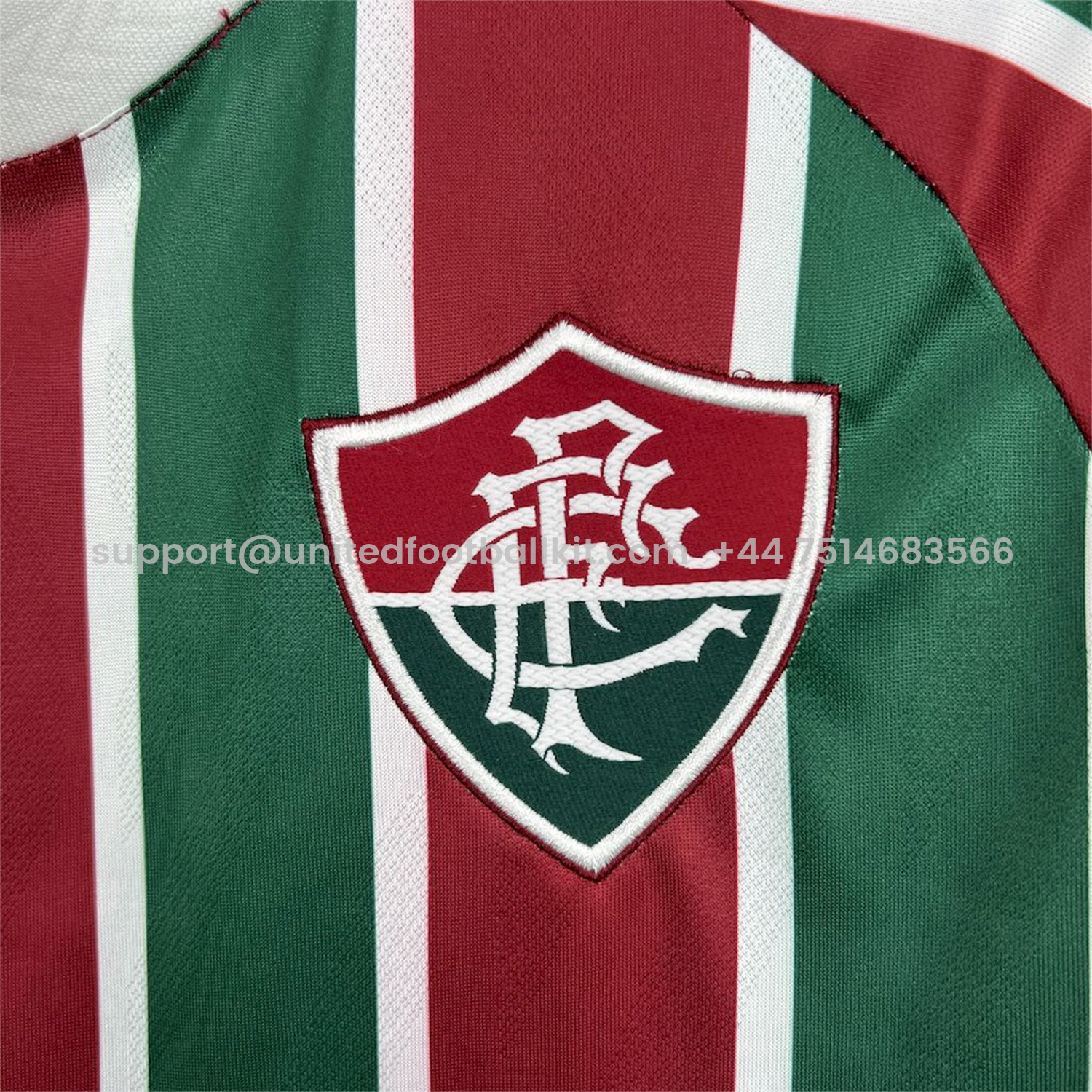 Unitedfootballkit.com | Fluminense 25-26 Home Long Sleeves Jersey - Fans Version -Customize Name, Number and Patch | Worldwide Shipping