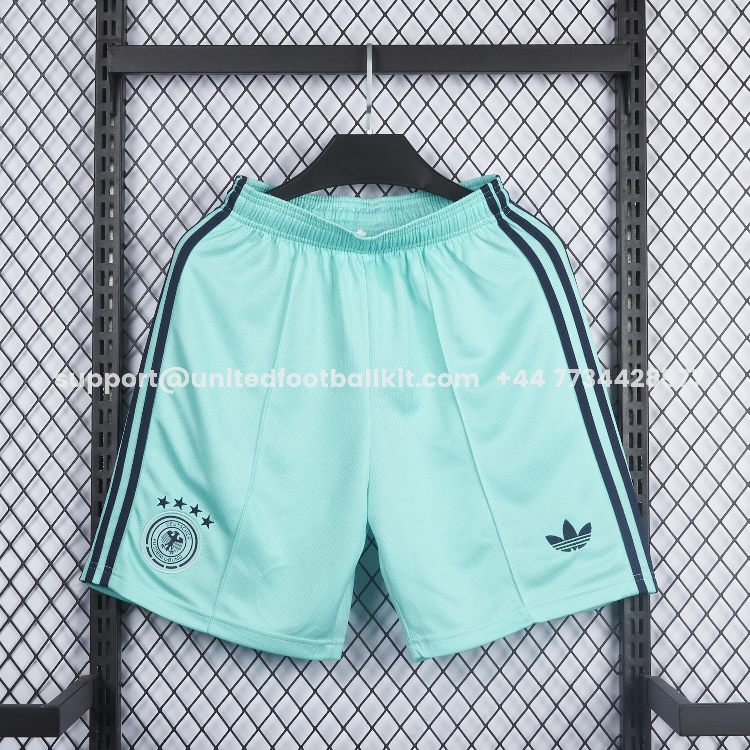Unitedfootballkit.com | Germany 2026 Away Green Shorts - Fans Version -Customize Name, Number and Patch | Worldwide Shipping