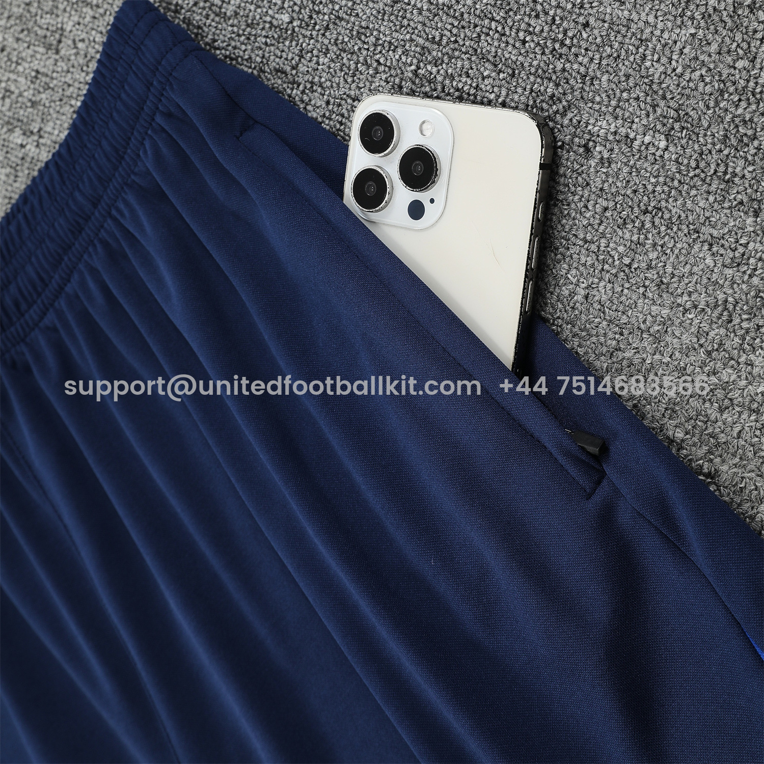 Unitedfootballkit.com | Paris Saint-Germain PSG 25-26 Vest Training Set - Red Vest & Deep Blue Shorts -Customize Name, Number and Patch | Worldwide Shipping