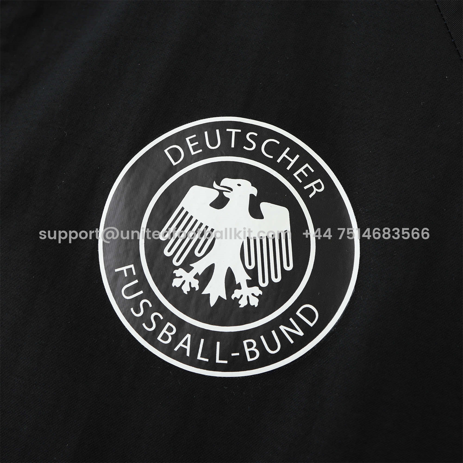 Unitedfootballkit.com | Retro Germany 1990 Double Sided Reversible Windbreaker - White & Black -Customize Name, Number and Patch | Worldwide Shipping