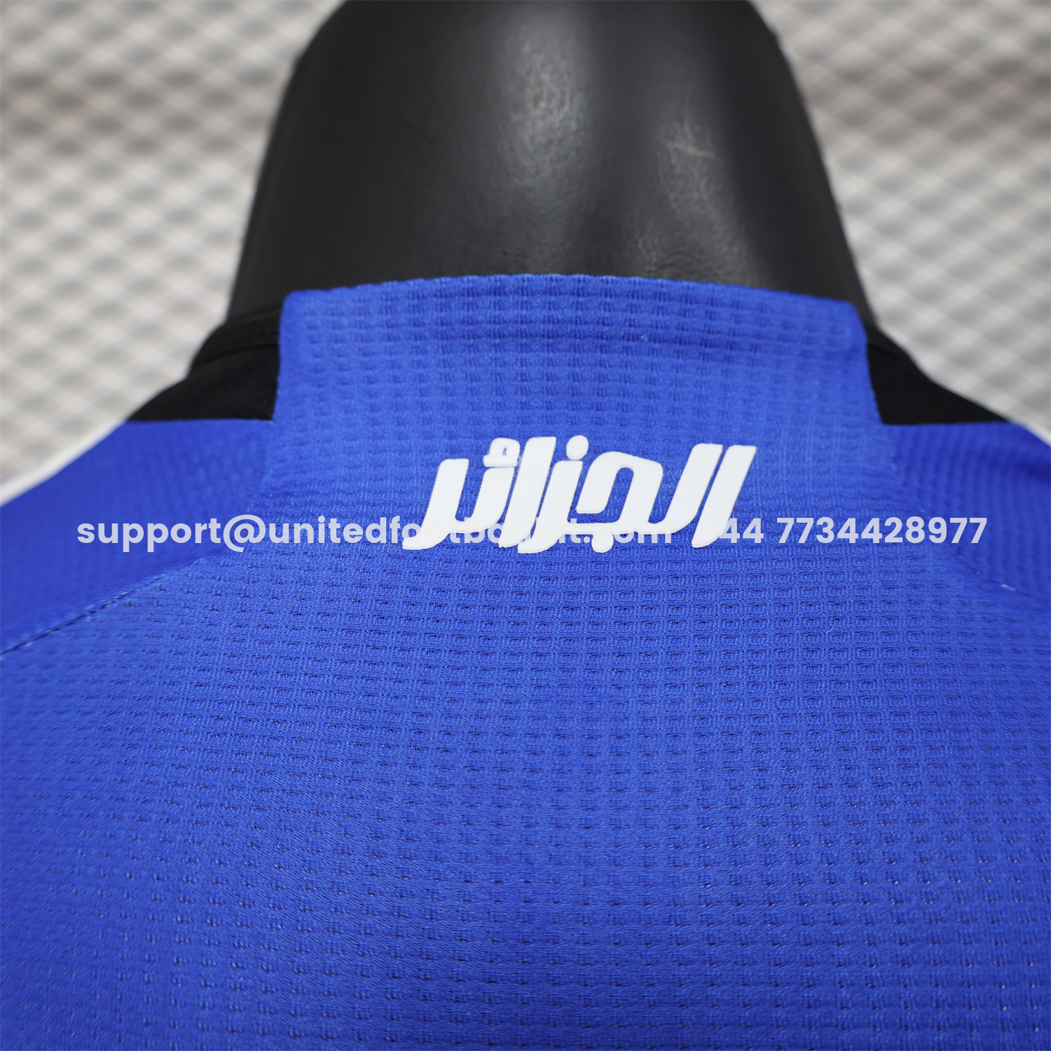 Unitedfootballkit.com | Algeria 25-26 Blue and Black Gradient with White Text Jersey - Player Version -Customize Name, Number and Patch | Worldwide Shipping