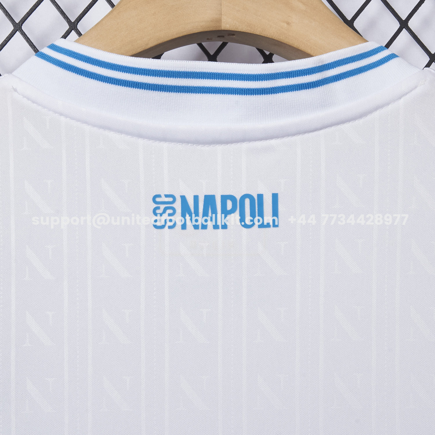 Unitedfootballkit.com | Napoli 25-26 European Away White Jersey - Fans Version -Customize Name, Number and Patch | Worldwide Shipping