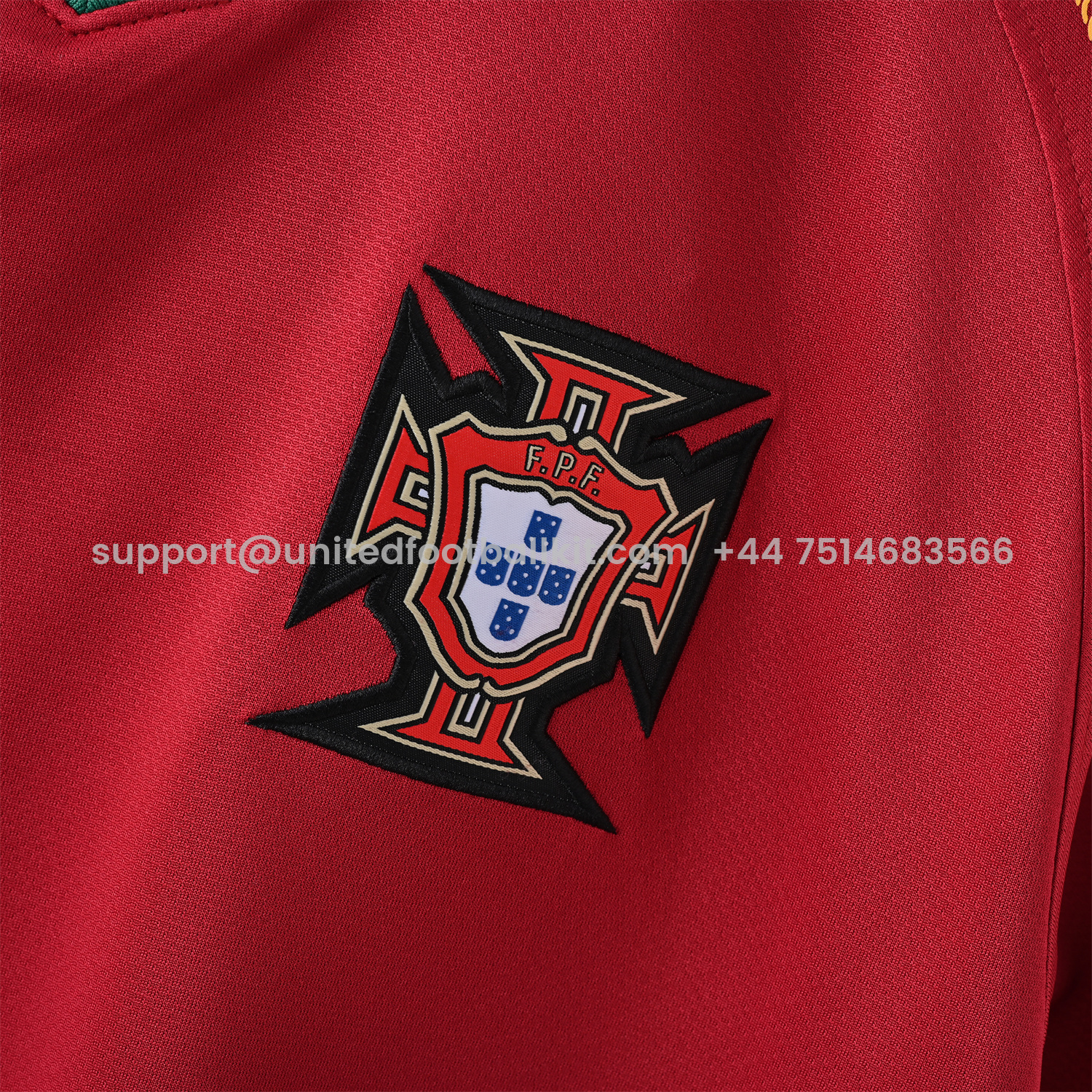 Unitedfootballkit.com | Retro Portugal 2006 Home Jersey -Customize Name, Number and Patch | Worldwide Shipping