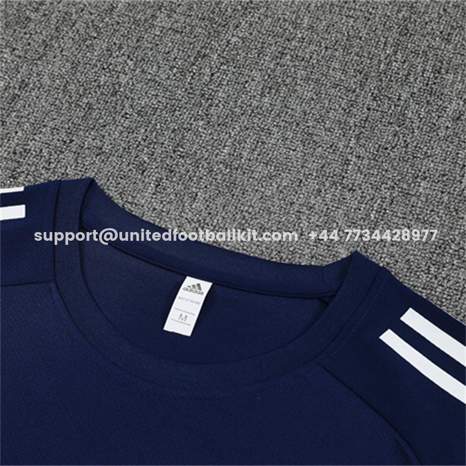 Unitedfootballkit.com | Real Madrid 25-26 Kids Short-Sleeve Training Set - Royal Blue Top & Royal Blue Shorts -Customize Name, Number and Patch | Worldwide Shipping