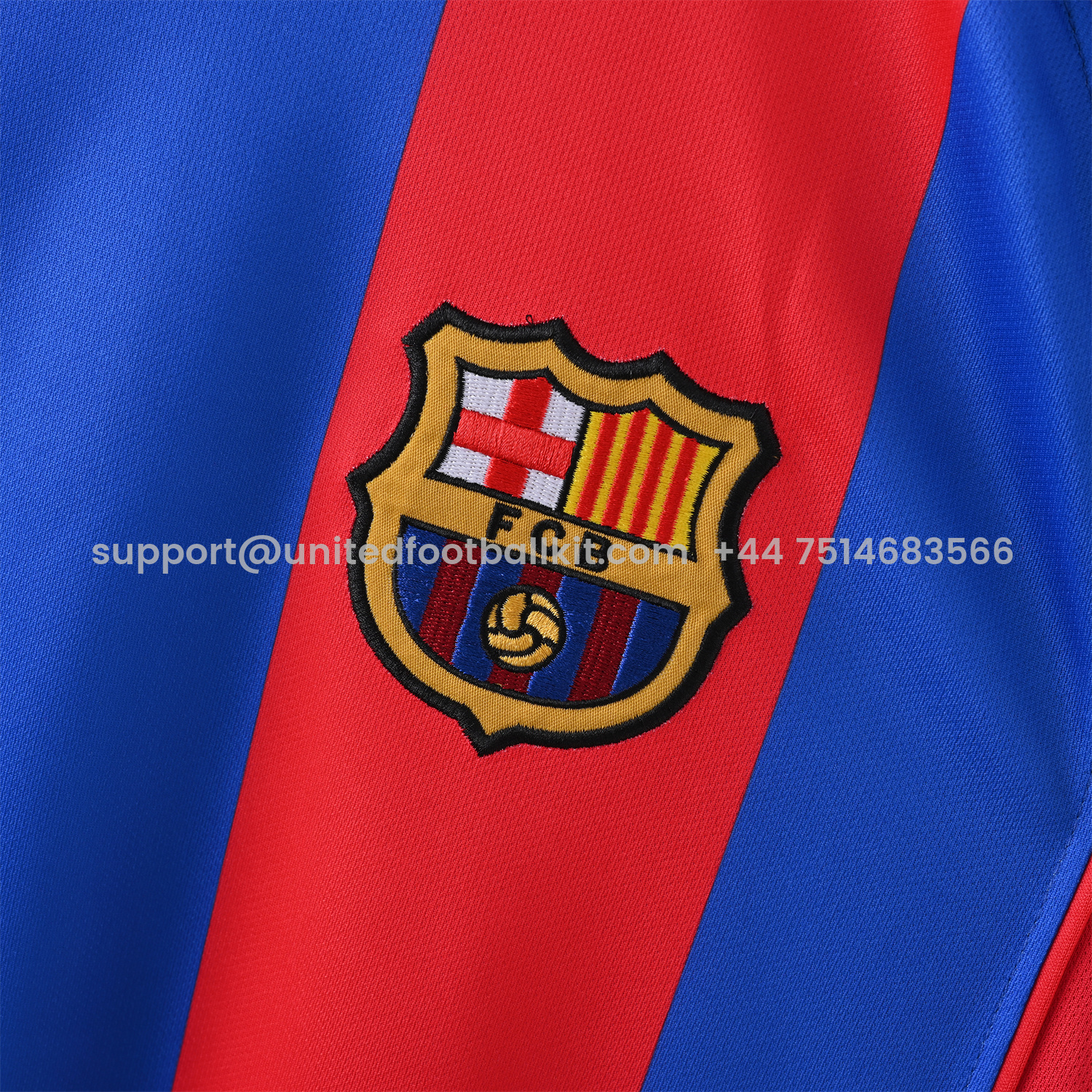 Unitedfootballkit.com | Retro Barcelona 04-05 Home Jersey -Customize Name, Number and Patch | Worldwide Shipping