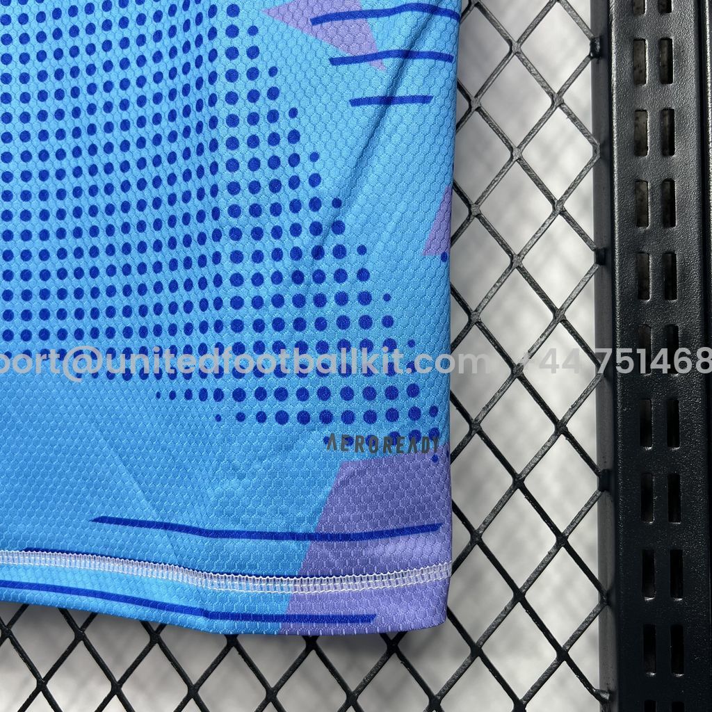 Unitedfootballkit.com | Real Madrid 24-25 Blue Goalkeeper Jersey - Fans Version -Customize Name, Number and Patch | Worldwide Shipping