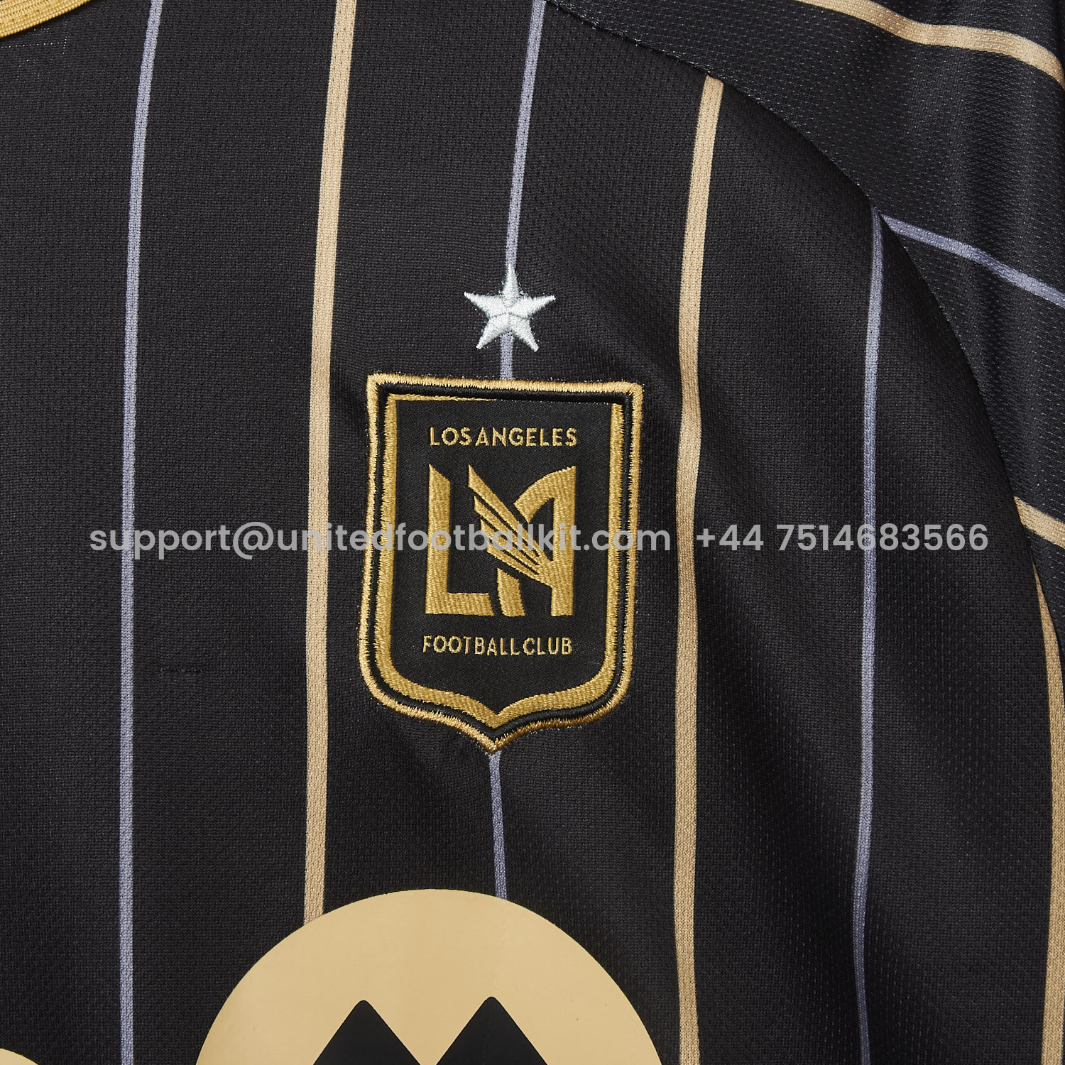 Unitedfootballkit.com | Los Angeles FC 25-26 Home Black Jersey - Fans Version -Customize Name, Number and Patch | Worldwide Shipping