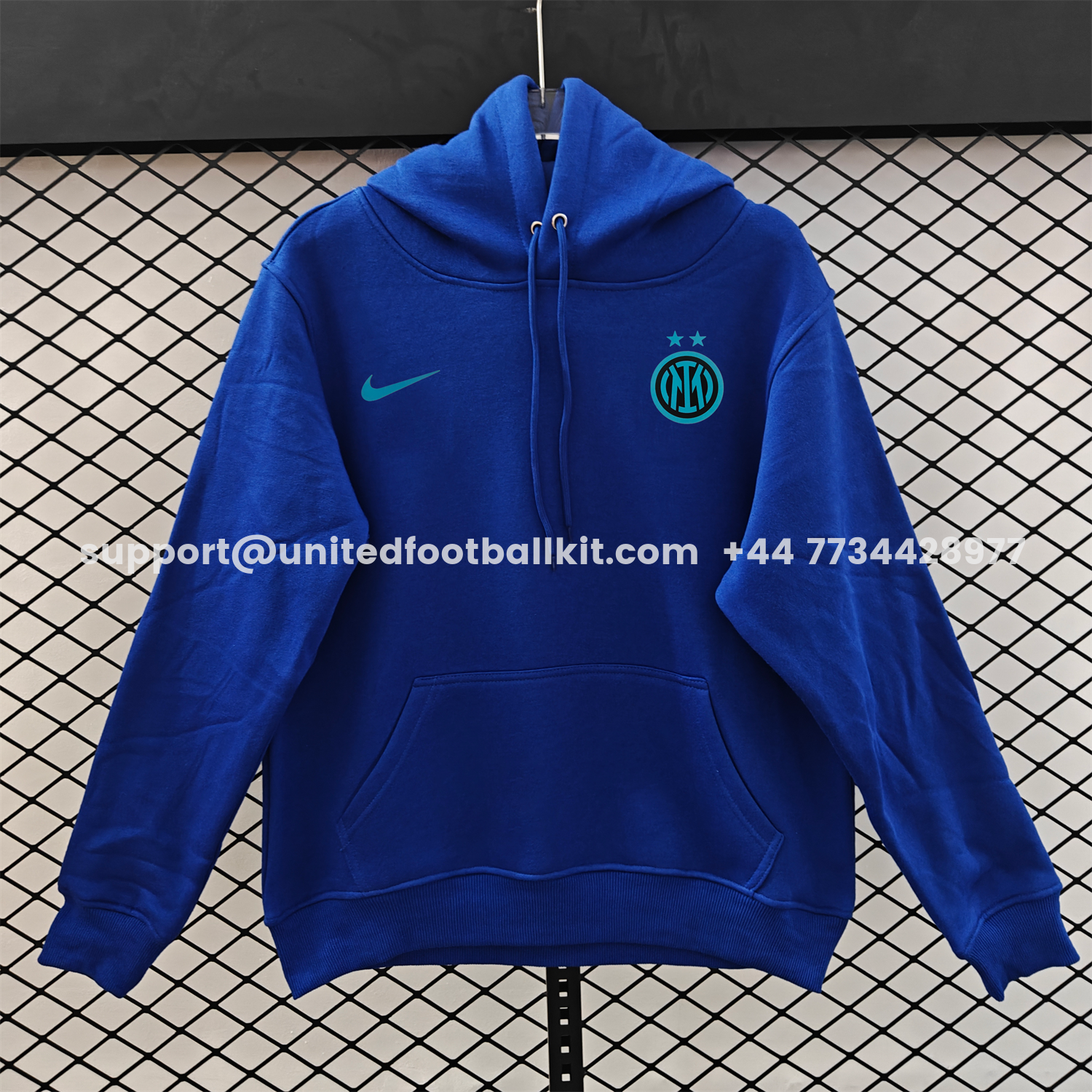 Unitedfootballkit.com | Inter Milan 25-26 Third Blue Icon Unisex Pullover Hoodie -Customize Name, Number and Patch | Worldwide Shipping