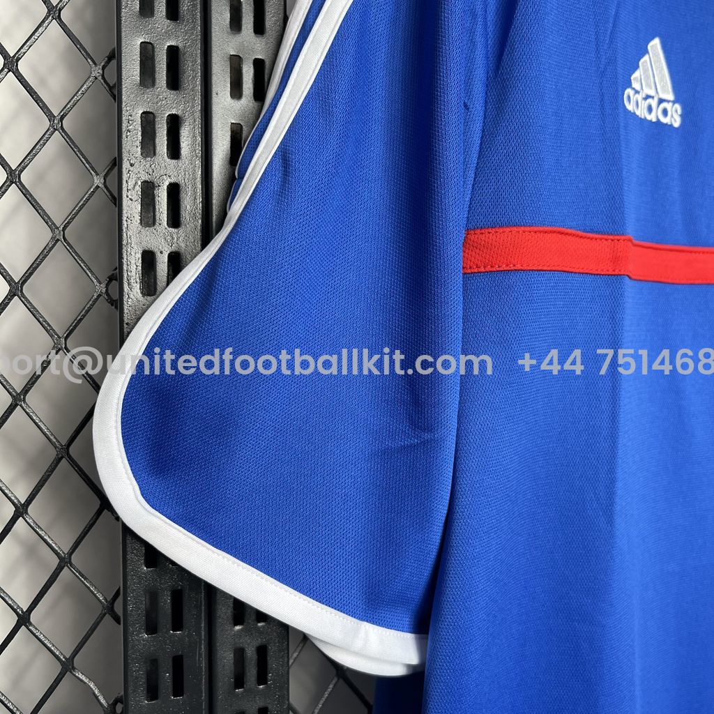 Unitedfootballkit.com | Retro France 2000 Home Stadium Jersey -Customize Name, Number and Patch | Worldwide Shipping