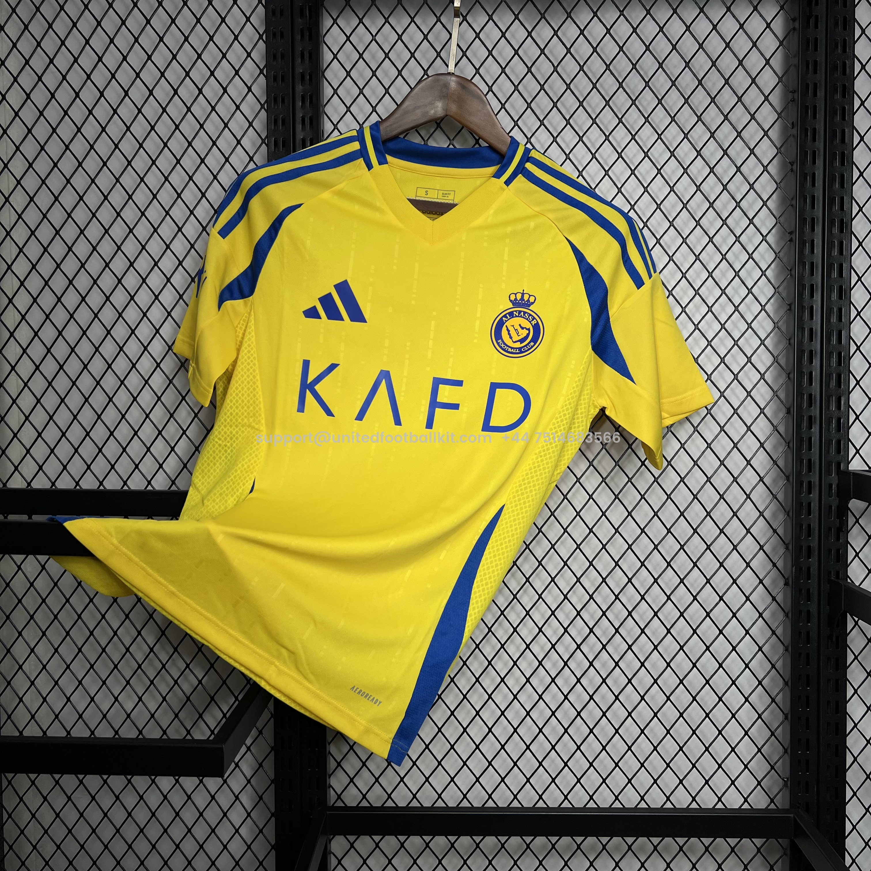 Unitedfootballkit.com | Al Nassr Riyadh Victory 24-25 Home Stadium Jersey - Fans Version -Customize Name, Number and Patch | Worldwide Shipping