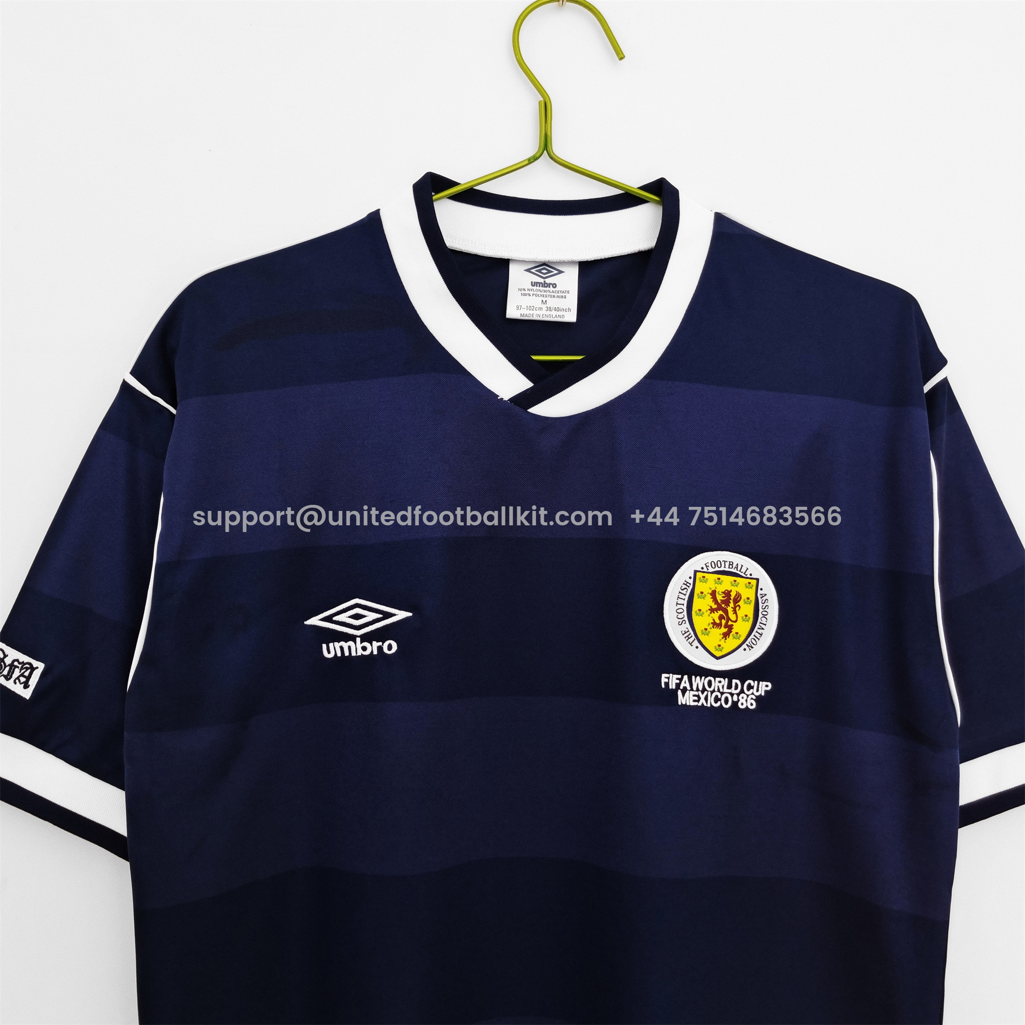 Unitedfootballkit.com | Retro S-c-o.t l.a-n.d 1987-88 Home Jersey - Fans Version -Customize Name, Number and Patch | Worldwide Shipping