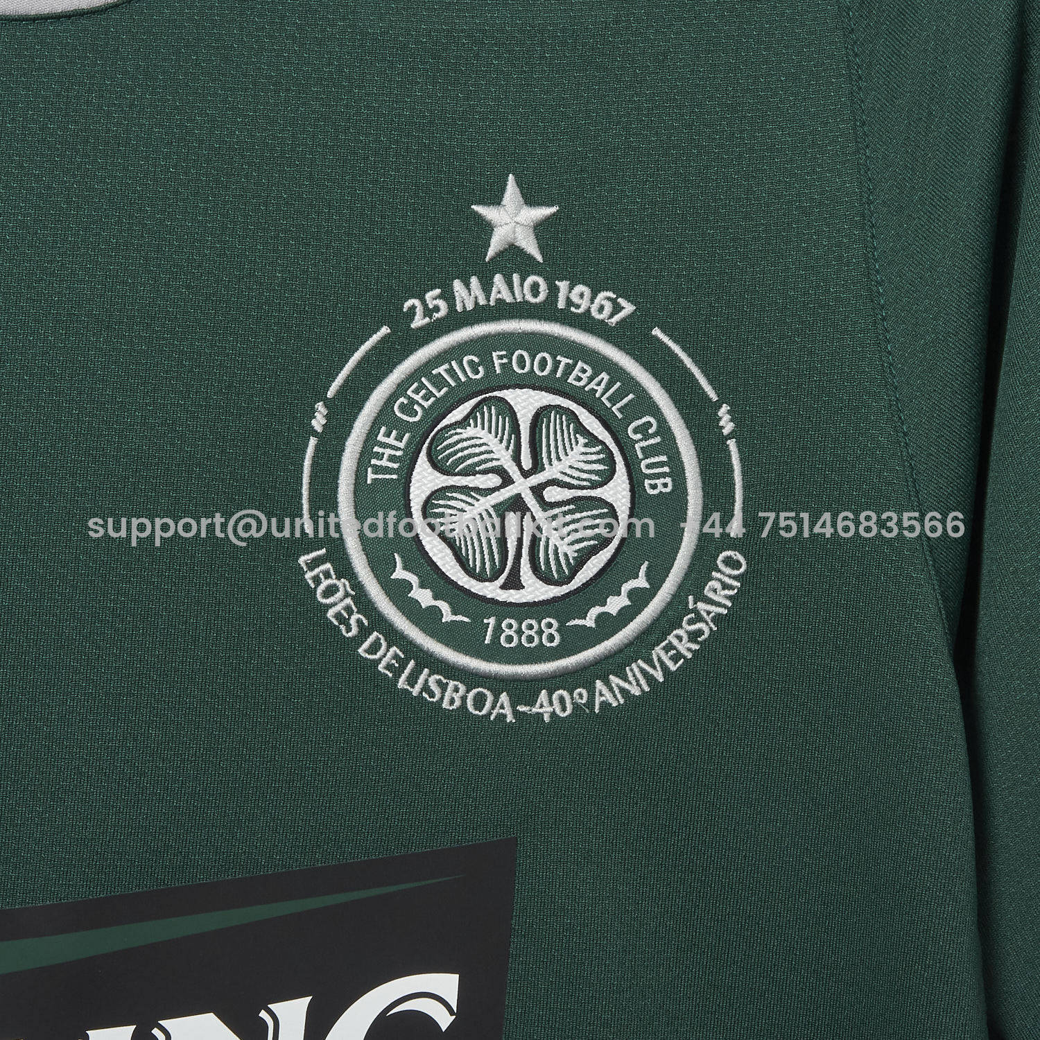 Unitedfootballkit.com | Retro Celtic 2006-07 Champions League 40th Anniversary Away Jersey -Customize Name, Number and Patch | Worldwide Shipping