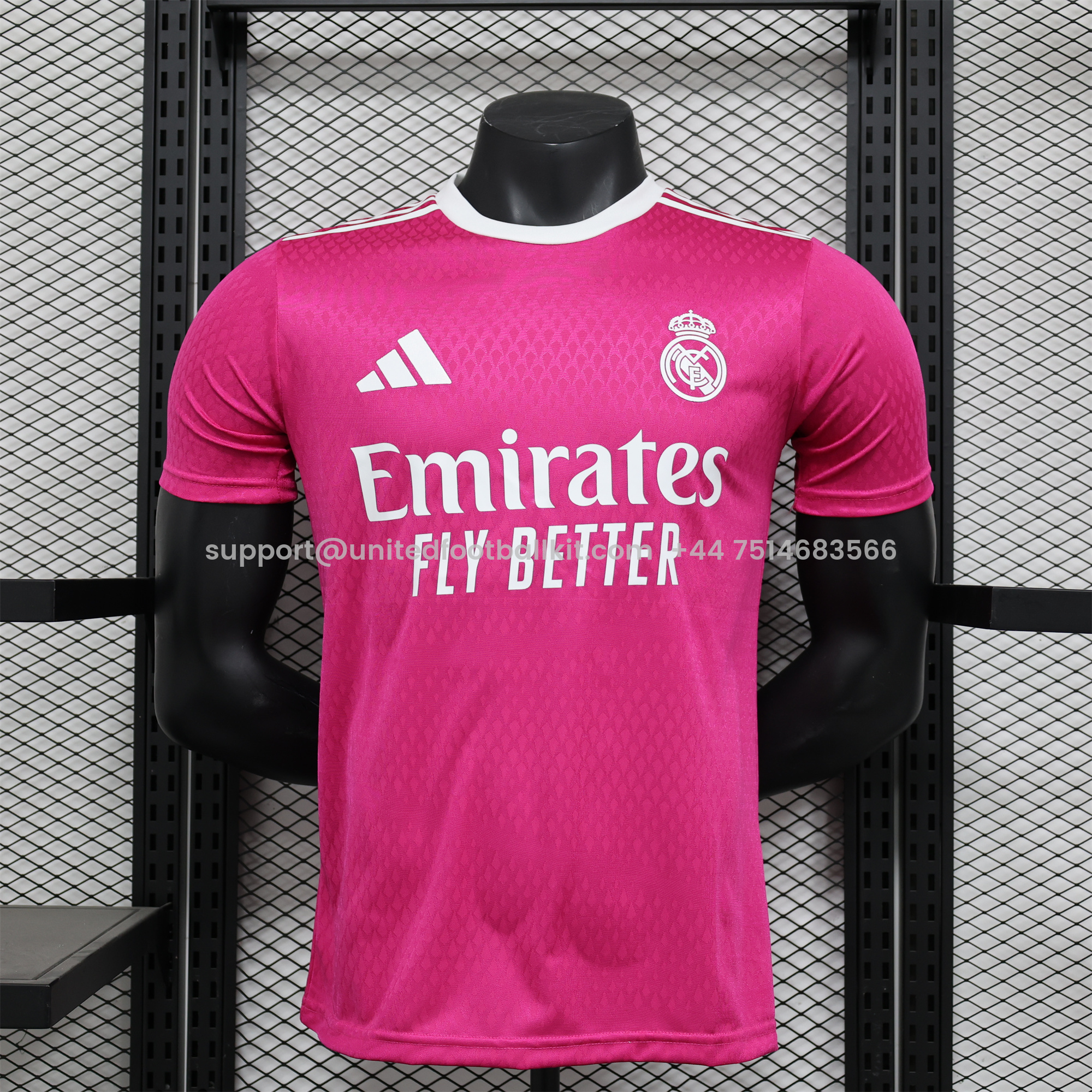 Unitedfootballkit.com | Real Madrid 24-25 Pink Special Edition Jersey - Player Version -Customize Name, Number and Patch | Worldwide Shipping
