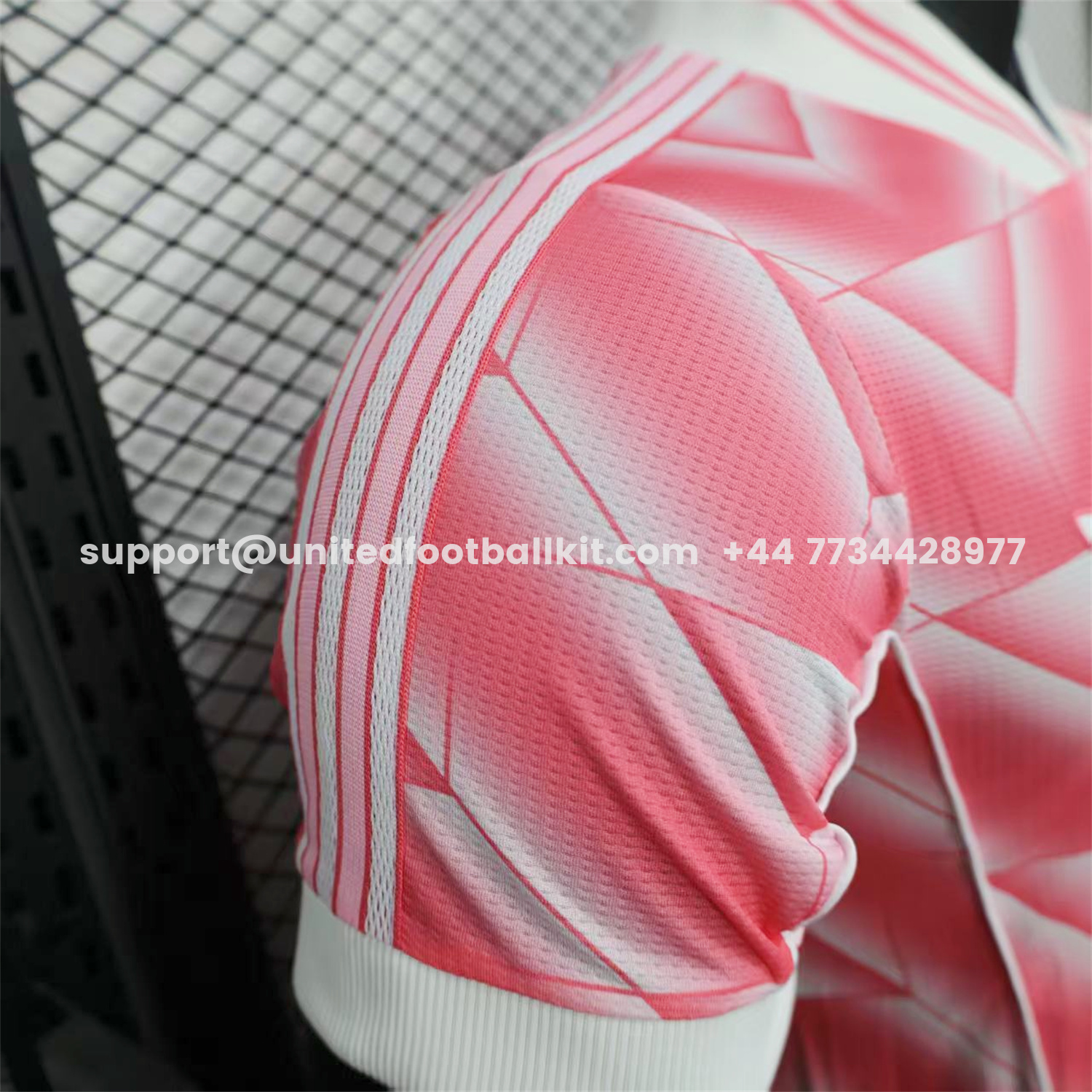 Unitedfootballkit.com | Real Madrid 25-26 Refracted Pink Light White Special Jersey - Player Version -Customize Name, Number and Patch | Worldwide Shipping