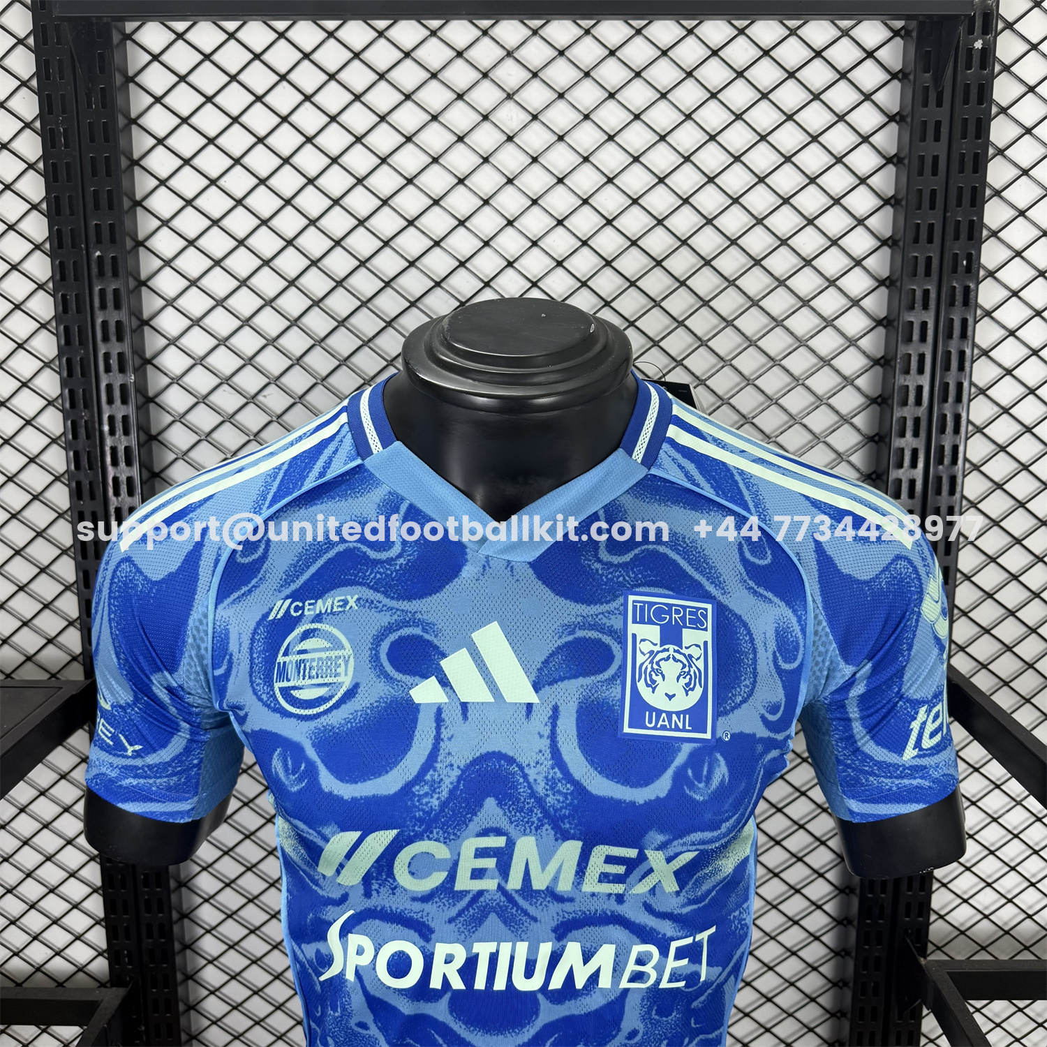 Unitedfootballkit.com | Tigres UANL 25-26 Away Jersey With All Sponsors - Player Version -Customize Name, Number and Patch | Worldwide Shipping