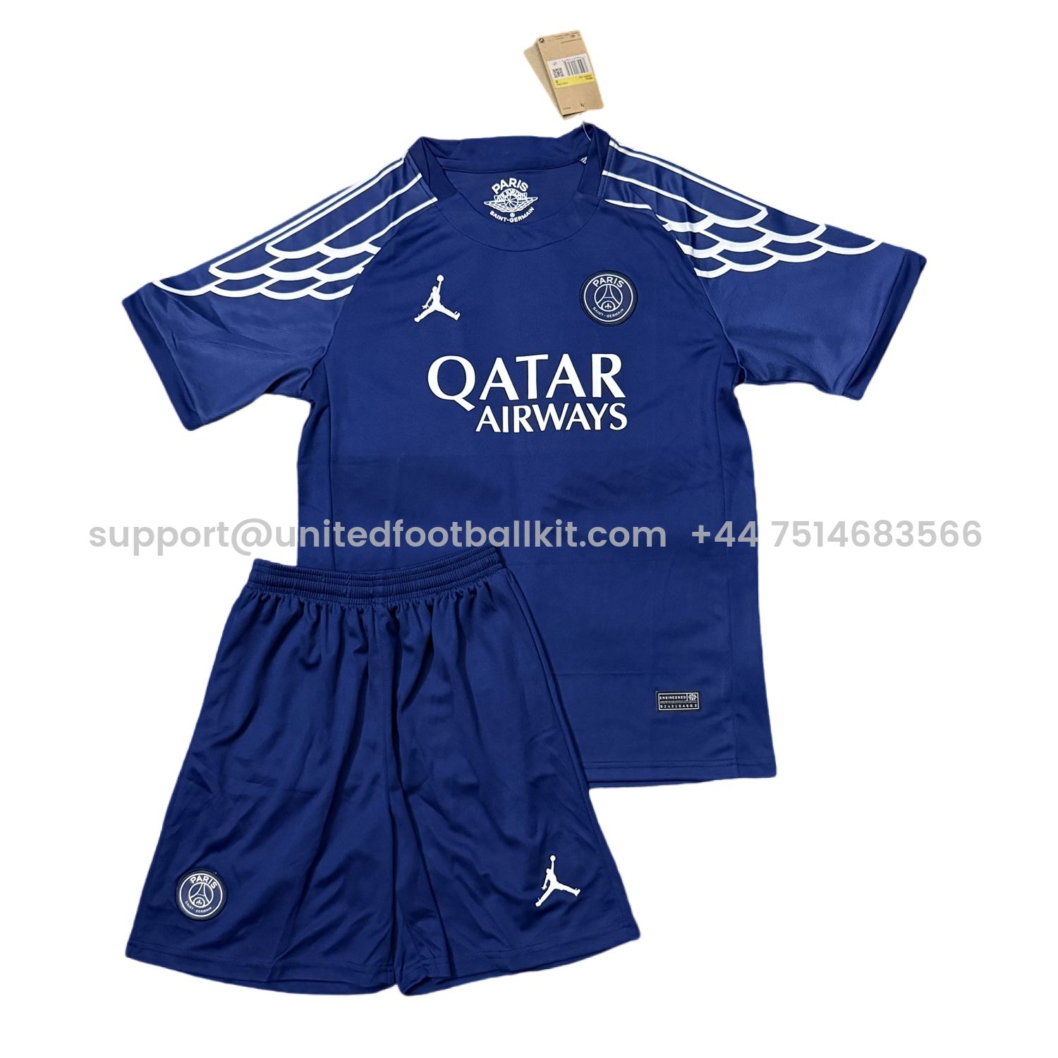 Unitedfootballkit.com | Paris Saint-Germain PSG 25-26 Fourth Men's Adult Jersey Set - Fans Version -Customize Name, Number and Patch | Worldwide Shipping