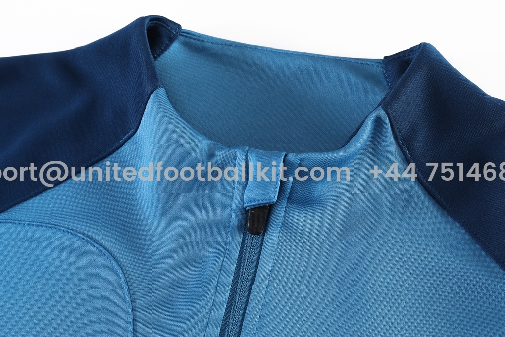 Unitedfootballkit.com | Club América 24-25 Jacket Training Tracksuit - Blue -Customize Name, Number and Patch | Worldwide Shipping