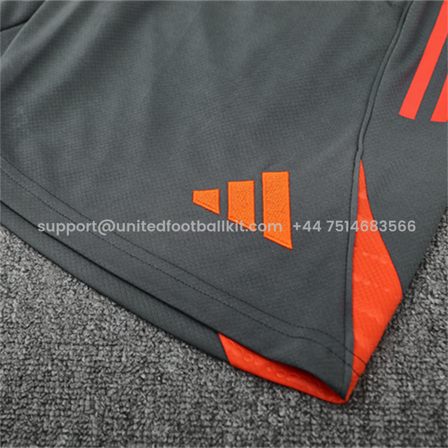 Unitedfootballkit.com | Bayern Munich 25-26 Short-Sleeve Training Set - Orange Top & Gray shorts -Customize Name, Number and Patch | Worldwide Shipping
