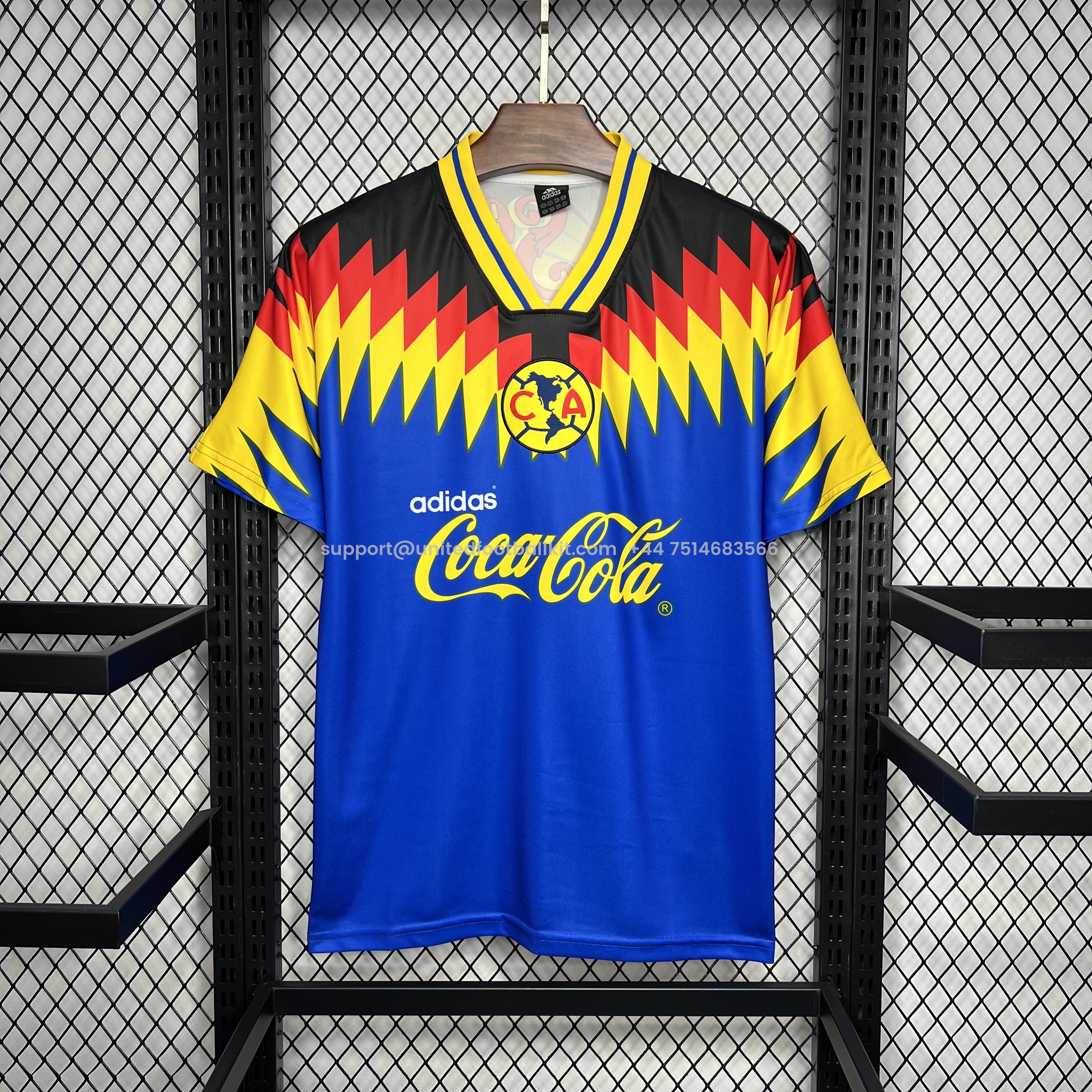 Unitedfootballkit.com | Retro Club América 1995-96 Away Jersey -Customize Name, Number and Patch | Worldwide Shipping