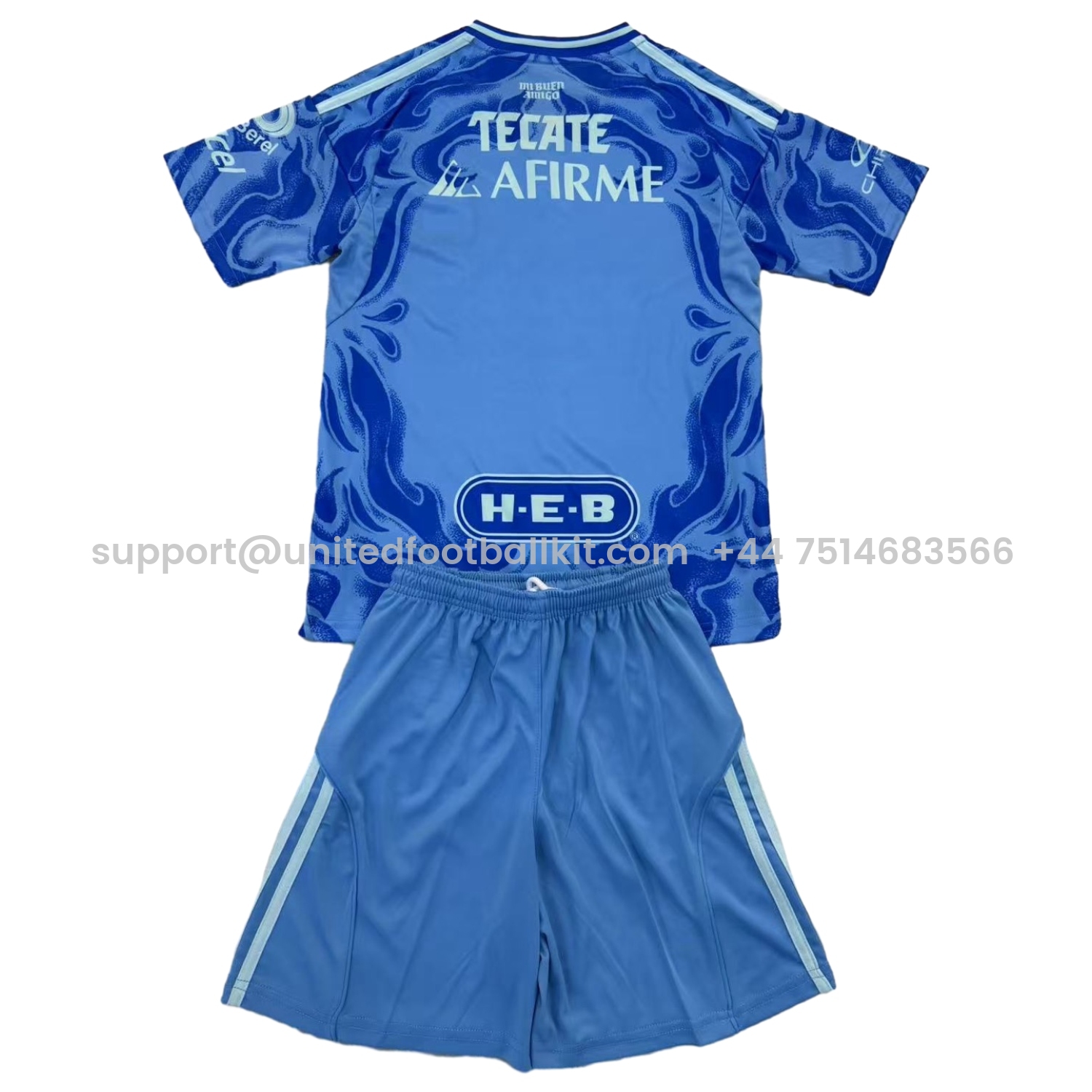 Unitedfootballkit.com | Tigres UANL 25-26 Away Kids Kit -Customize Name, Number and Patch | Worldwide Shipping