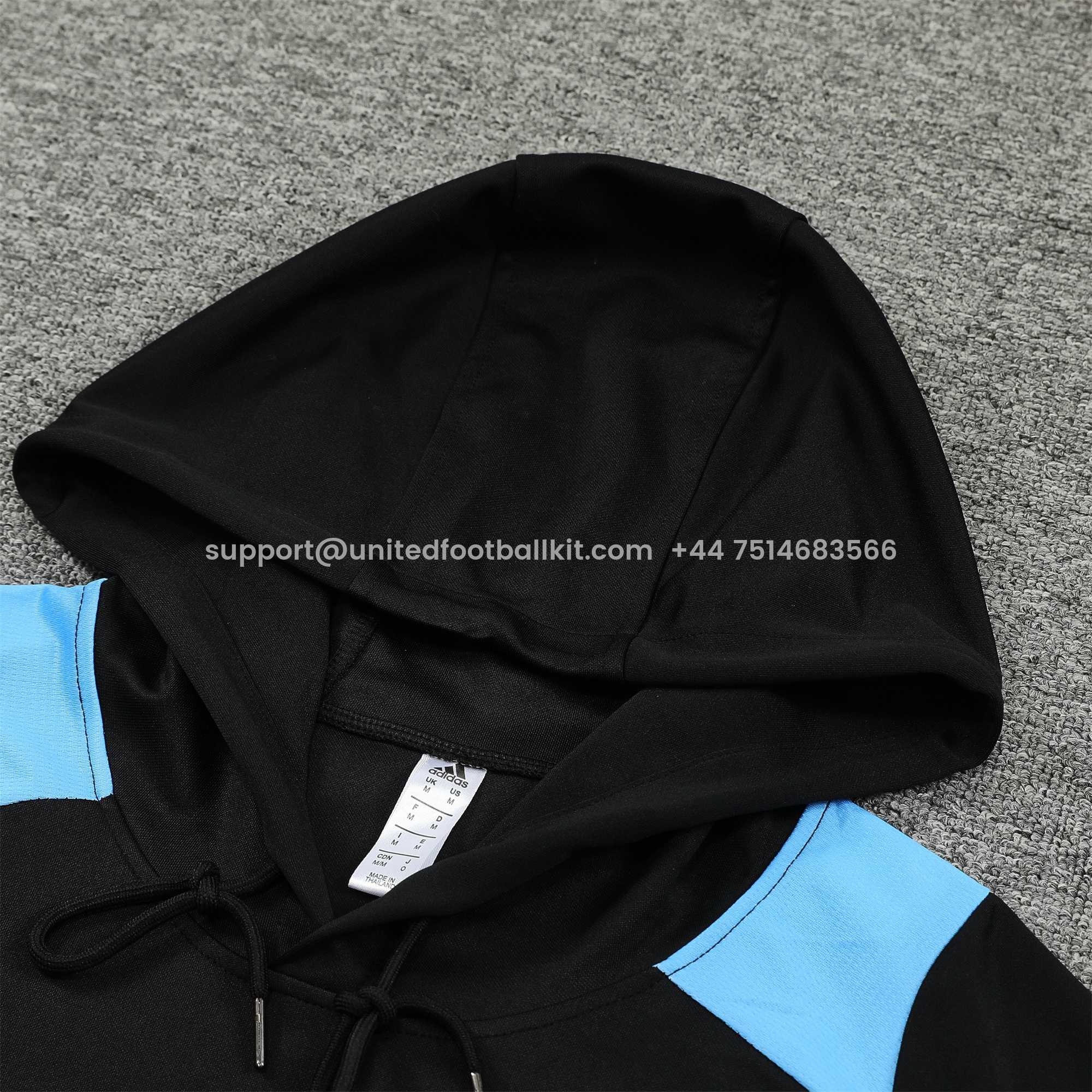 Unitedfootballkit.com | Argentina 24-25 Long Sleeve Training Set - Black Blue -Customize Name, Number and Patch | Worldwide Shipping