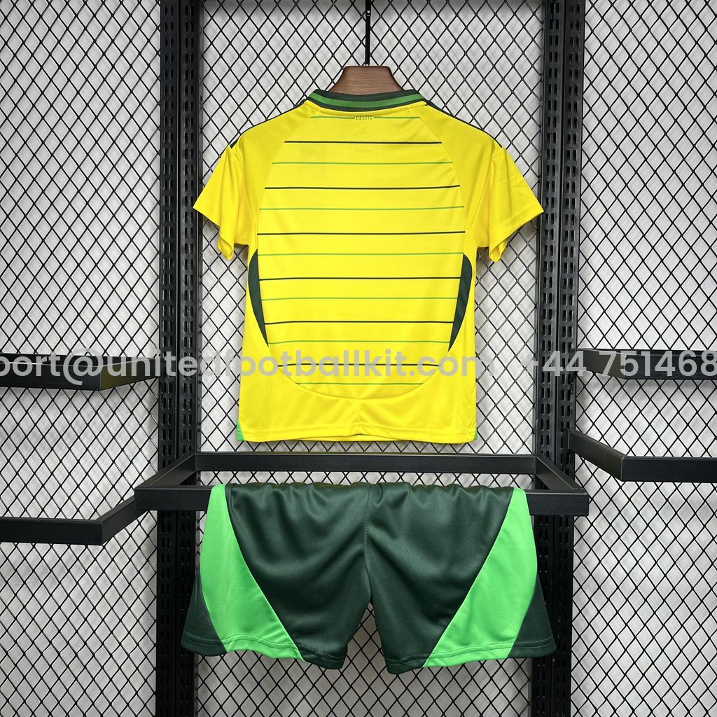 Unitedfootballkit.com | Celtic 24-25 Away Kids Kit -Customize Name, Number and Patch | Worldwide Shipping