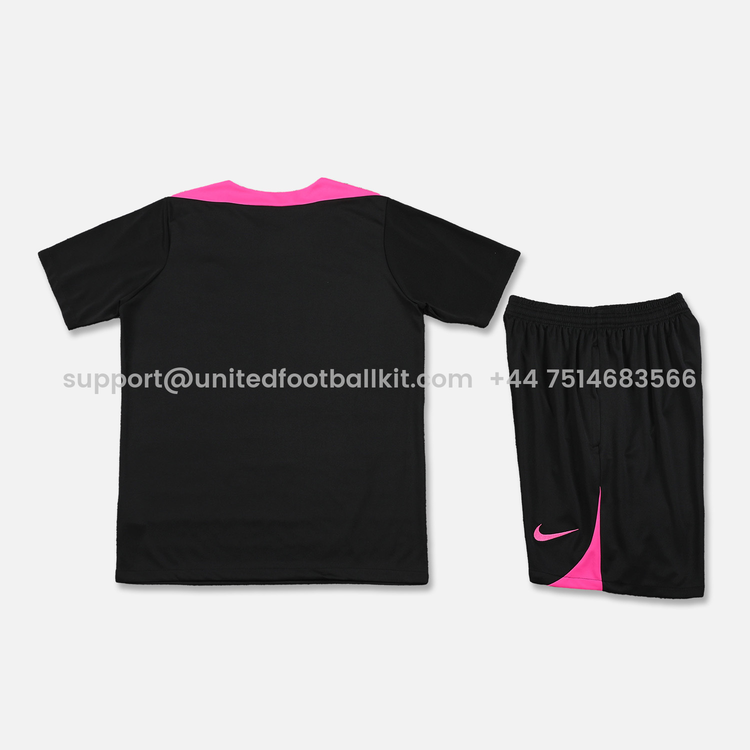 Unitedfootballkit.com | C.H.E.L.S.E.A 24-25 Short-Sleeve Training Set - Black Top & Shorts -Customize Name, Number and Patch | Worldwide Shipping