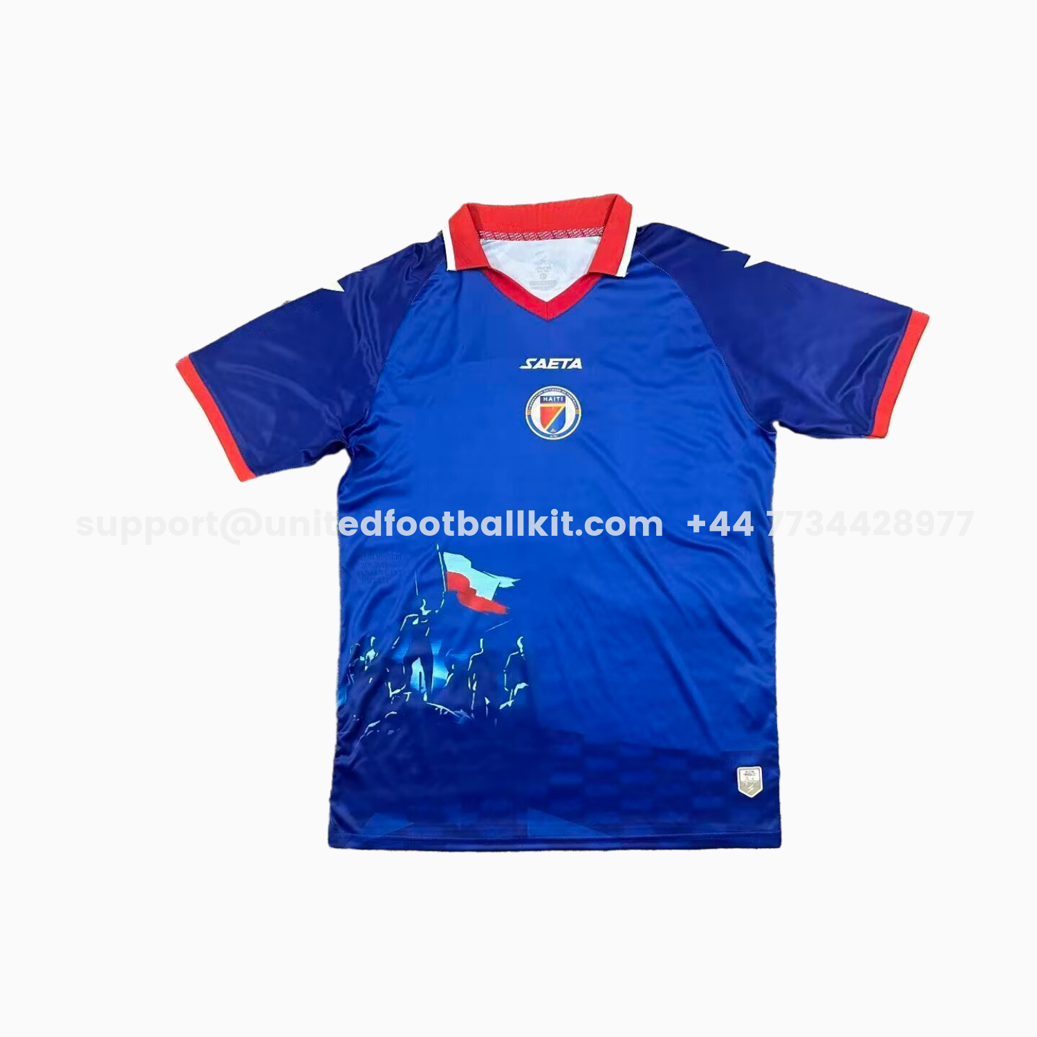 Unitedfootballkit.com | Haiti 26-27 Home Jersey - Fans Version -Customize Name, Number and Patch | Worldwide Shipping