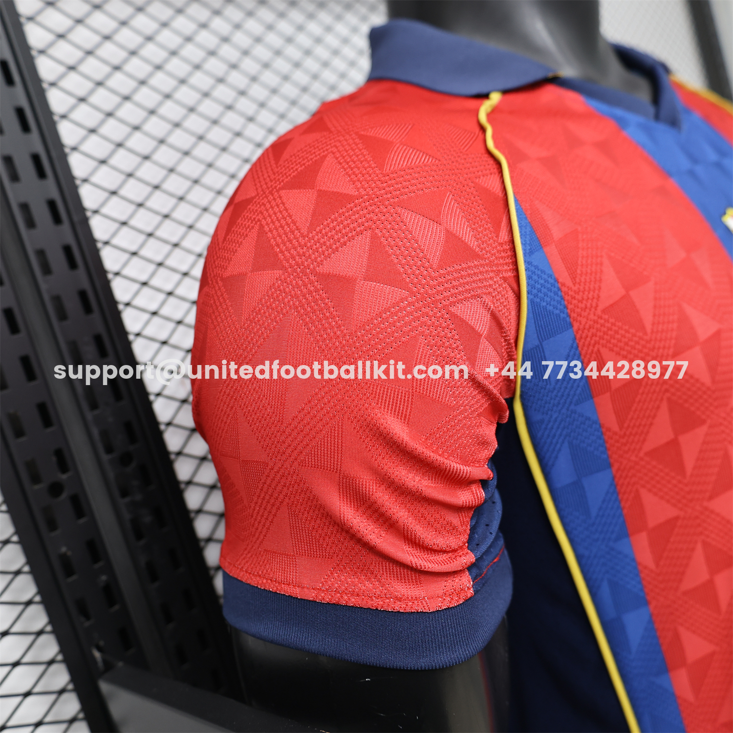 Unitedfootballkit.com | Barcelona 25-26 Retro Style Polo Special Jersey - Player Version -Customize Name, Number and Patch | Worldwide Shipping
