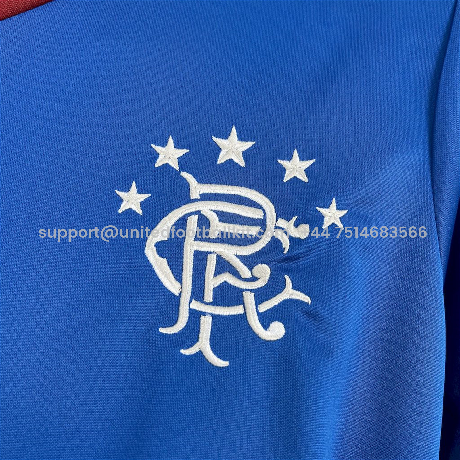 Unitedfootballkit.com | Retro Glasgow Rangers 2015-16 Home Jersey -Customize Name, Number and Patch | Worldwide Shipping