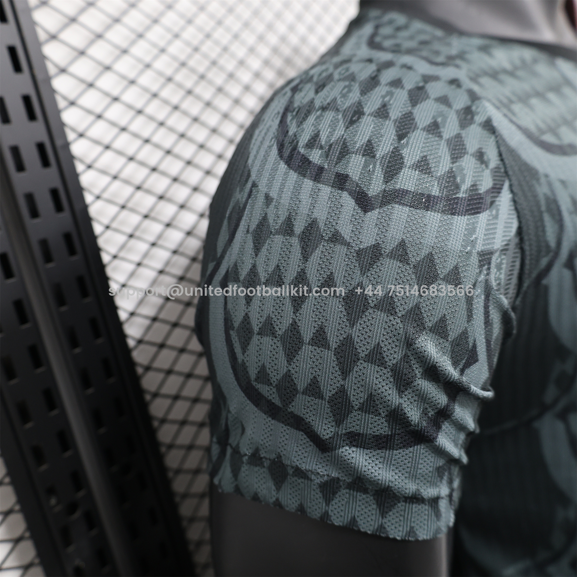 Unitedfootballkit.com | Barcelona 24-25 Gray Scales Texture Special Edition Jersey - Player Version -Customize Name, Number and Patch | Worldwide Shipping