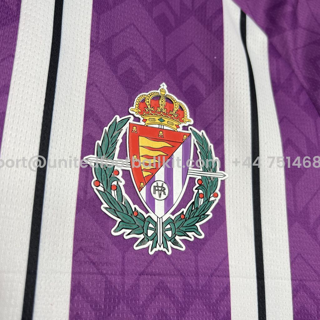 Unitedfootballkit.com | Valladolid 24-25 Home Stadium Jersey - Fans Version -Customize Name, Number and Patch | Worldwide Shipping