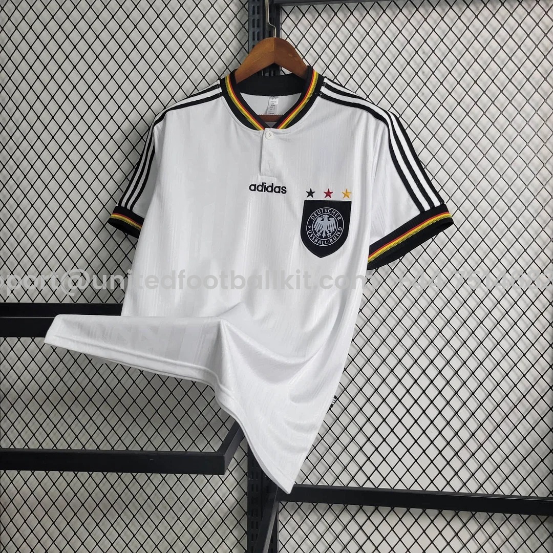 Unitedfootballkit.com | Retro Germany 1996 Home Stadium Jersey -Customize Name, Number and Patch | Worldwide Shipping