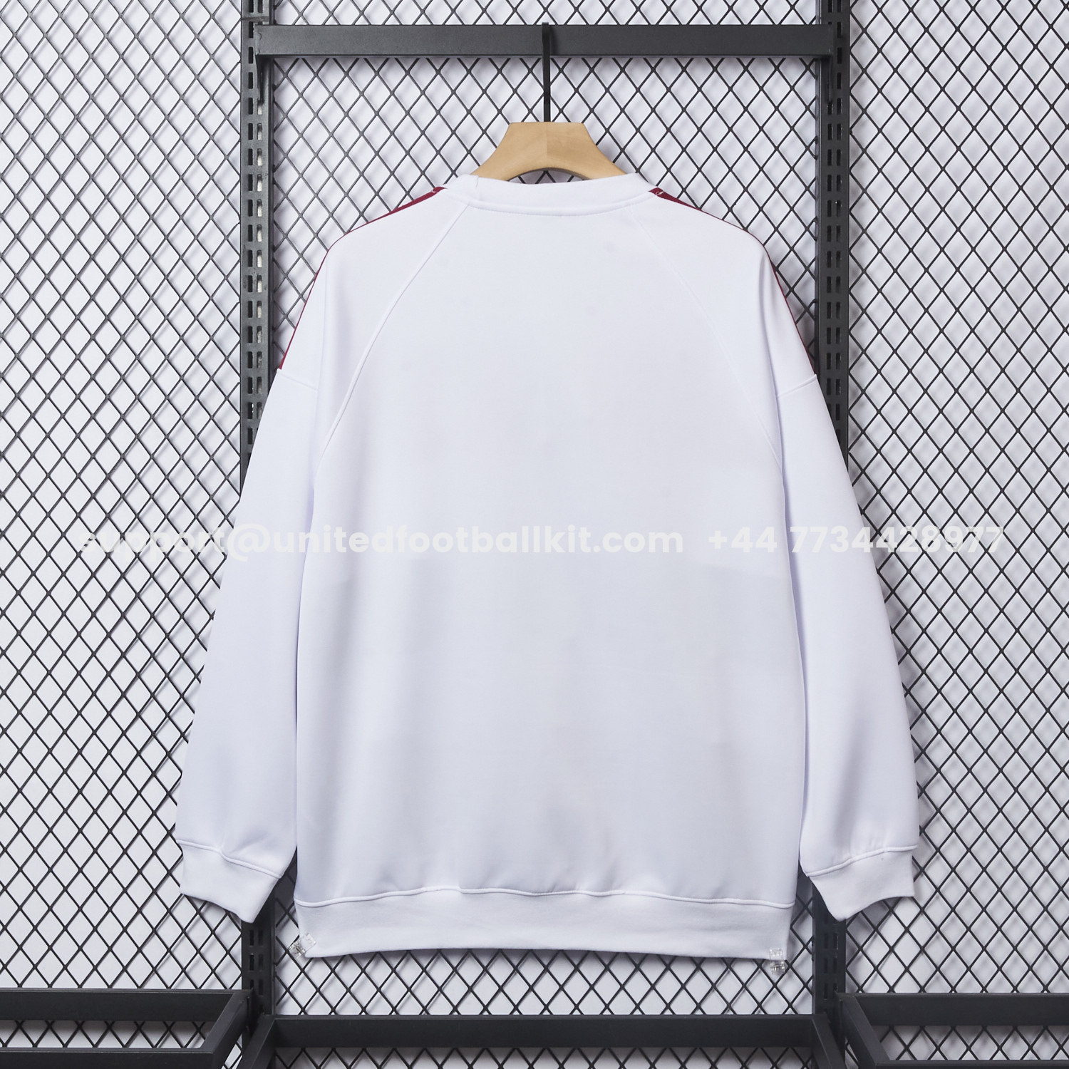 Unitedfootballkit.com | Bayern Munich 25-26 White Stripes Unisex Pullover Hoodie -Customize Name, Number and Patch | Worldwide Shipping