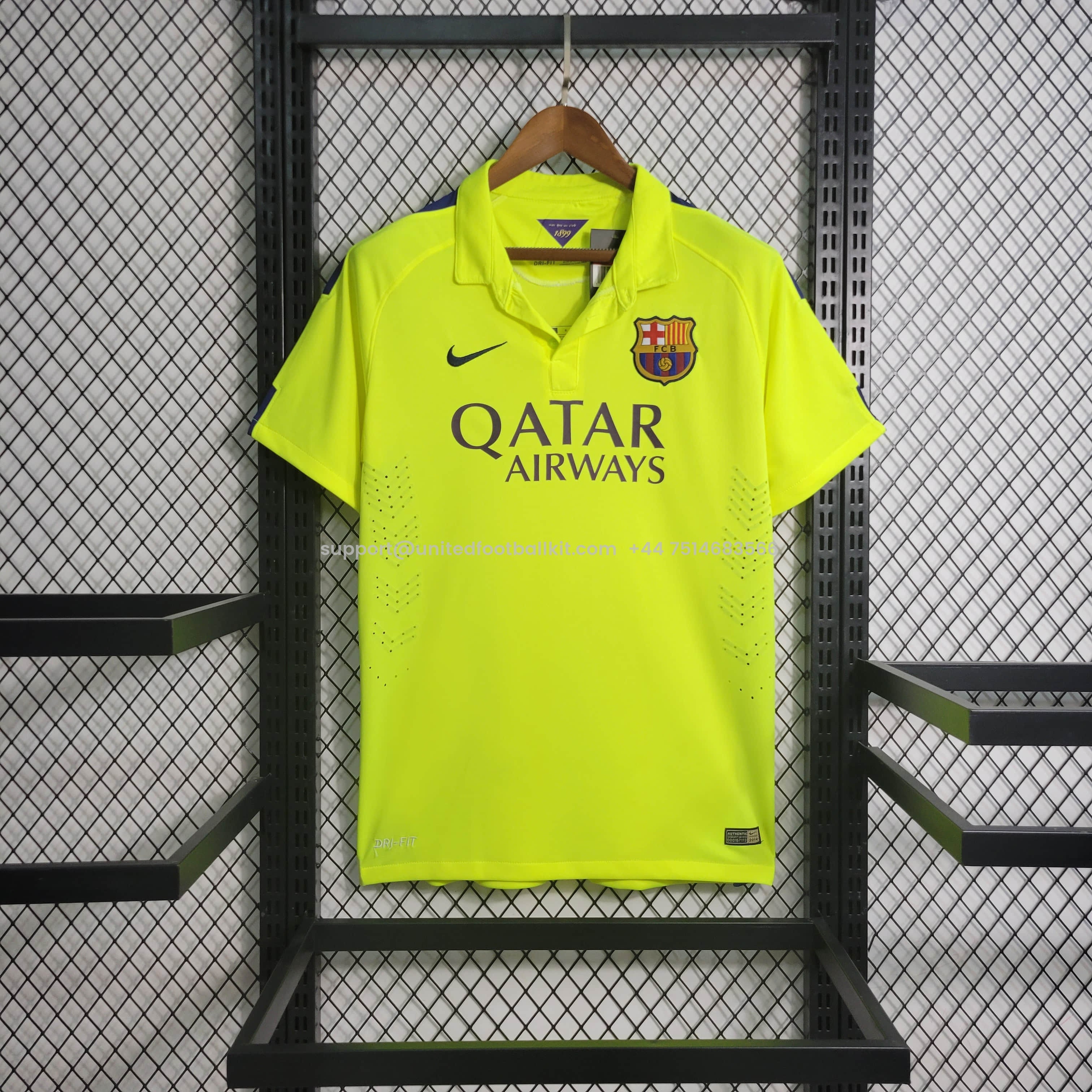 Unitedfootballkit.com | Retro Barcelona 14-15 Third Jersey -Customize Name, Number and Patch | Worldwide Shipping