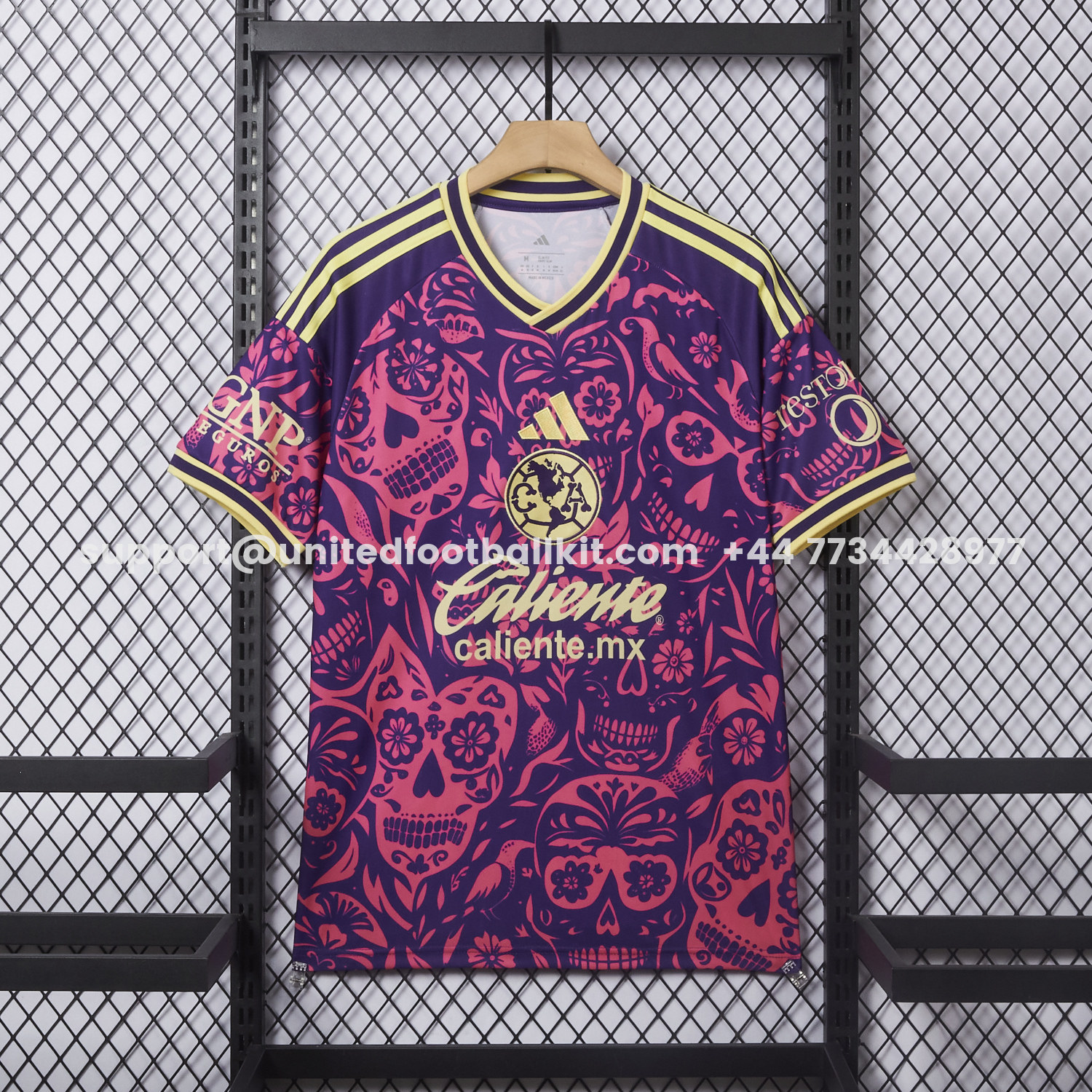 Unitedfootballkit.com | Club América 25-26 Día de Muertos Purple Jersey - Fans Version -Customize Name, Number and Patch | Worldwide Shipping